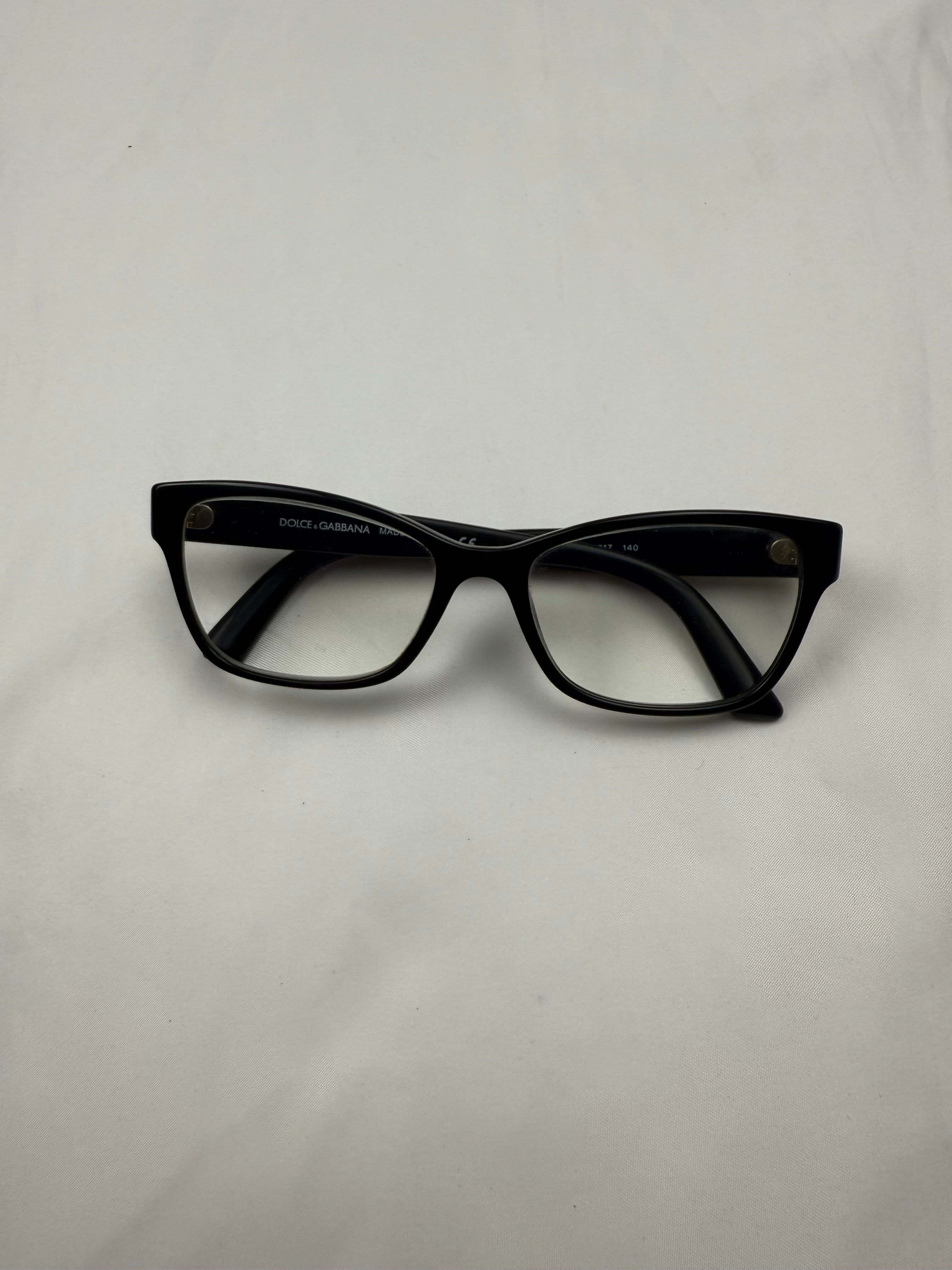 Black 2000s office glasses (with prescription)