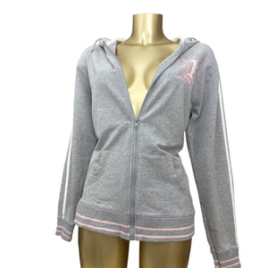 Grey zip up hoodie (XL)