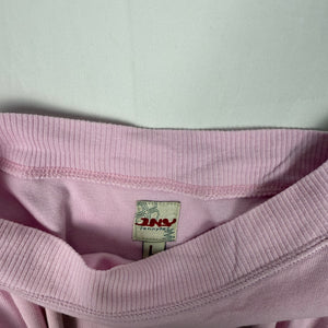 Baby pink off shoulder 100% cotton tee (L)