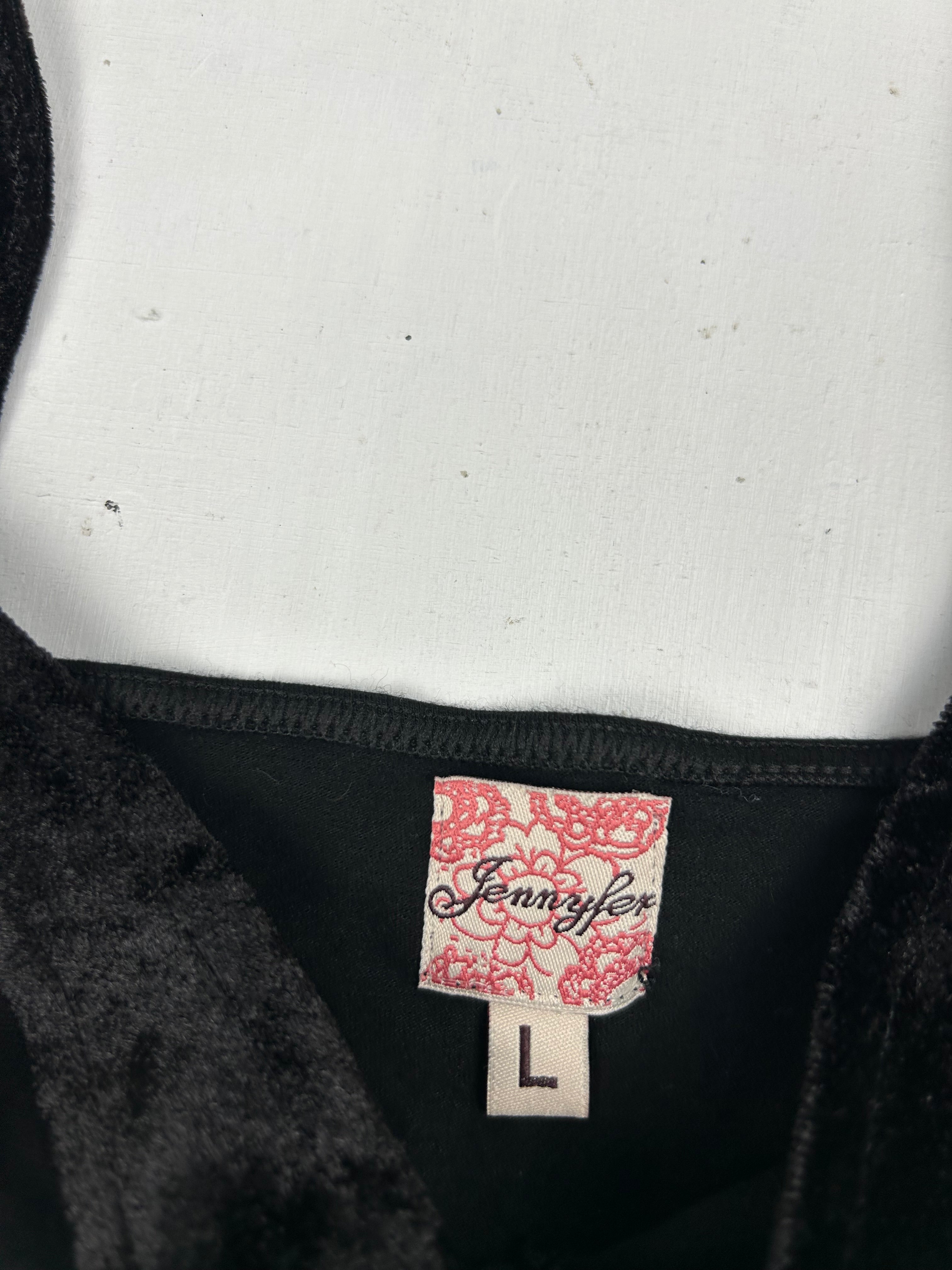 Black velvet cami top (M/L)
