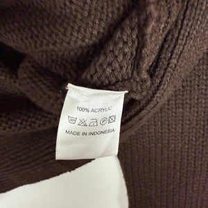 Brown zip up cardigan jumper (S/M)