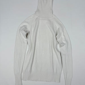 White turtleneck cotton jumper (S/M)