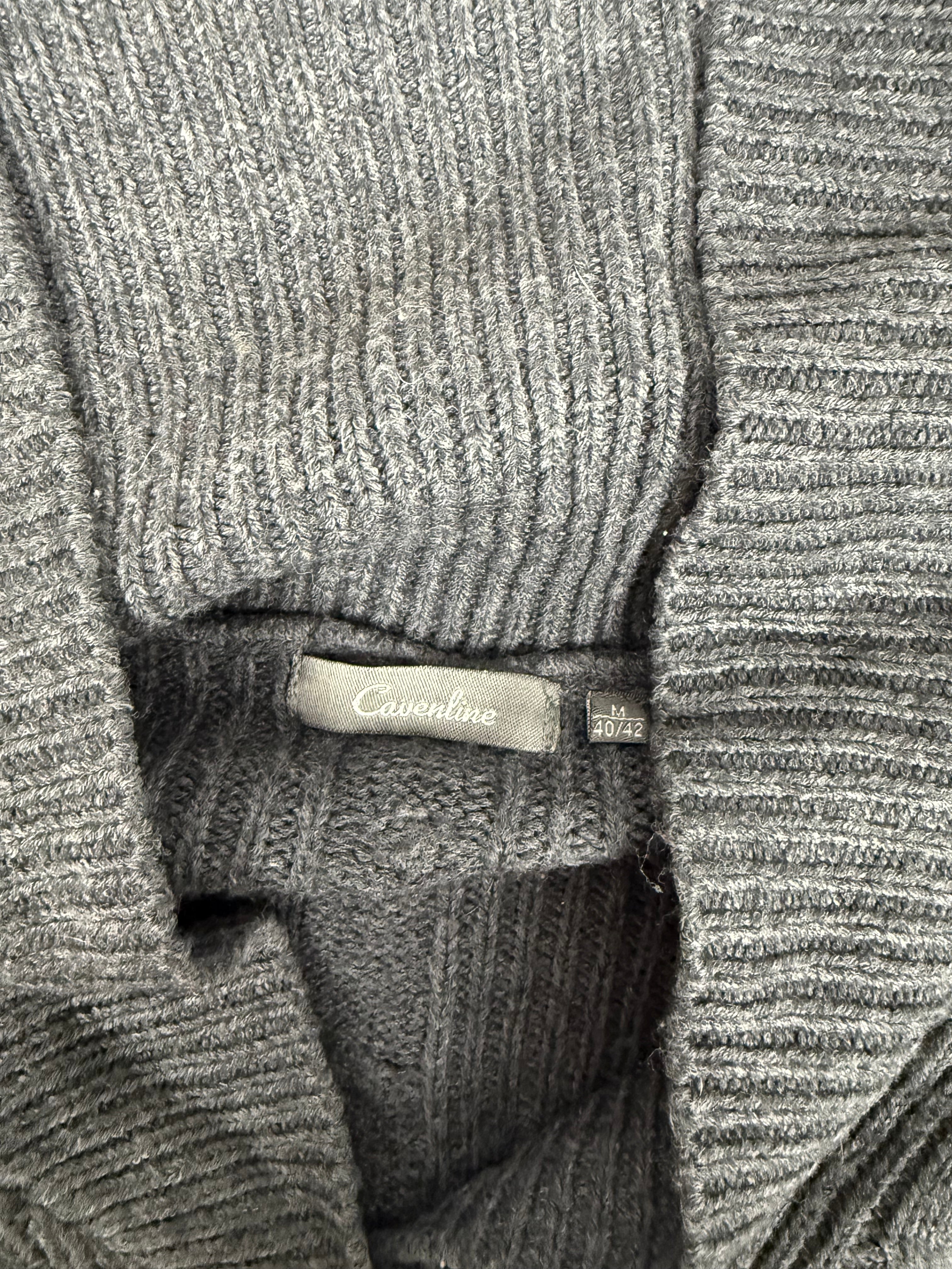Grey shorts sleeves cardigan jumper (XL)