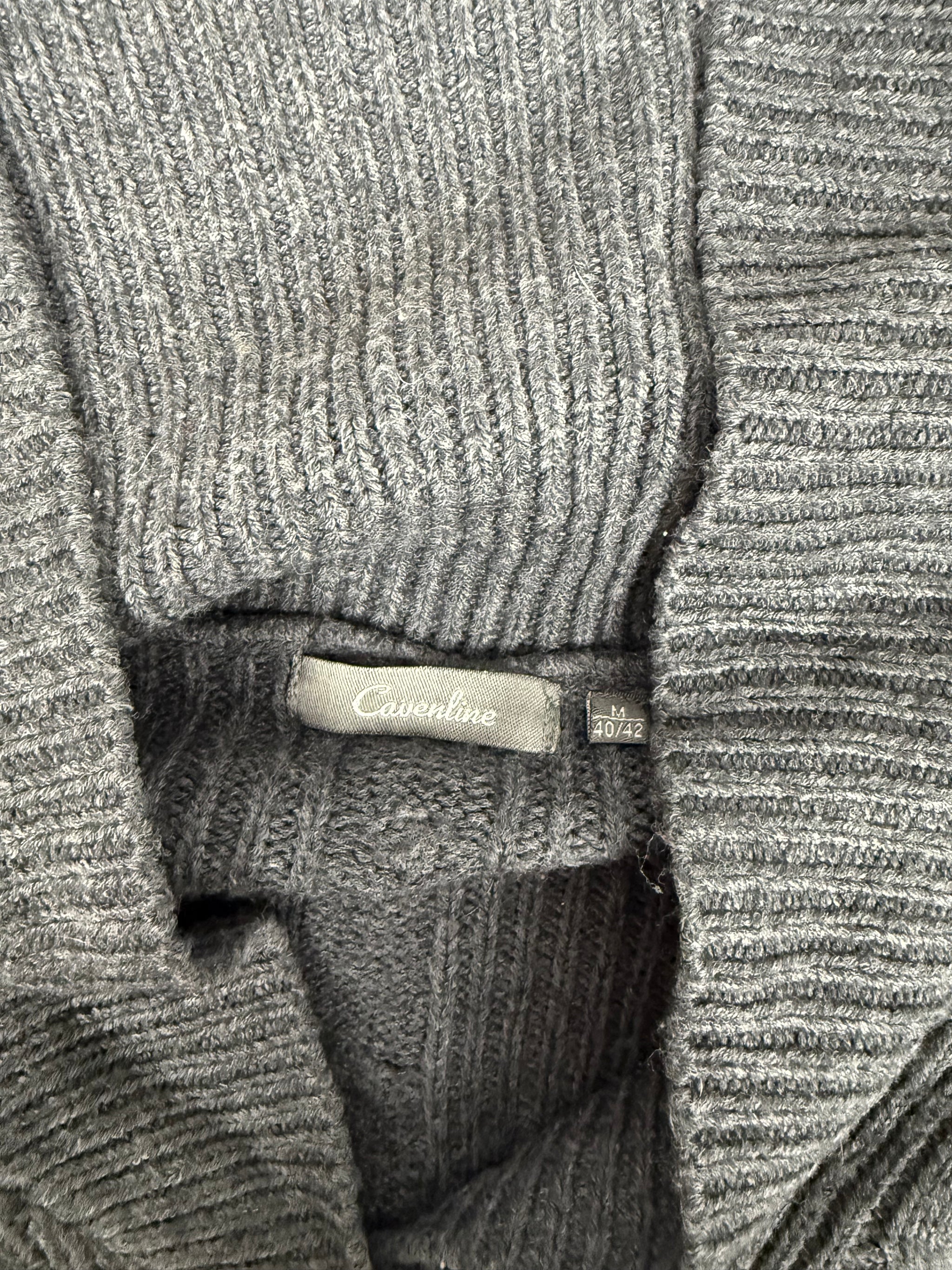 Grey shorts sleeves cardigan jumper (XL)