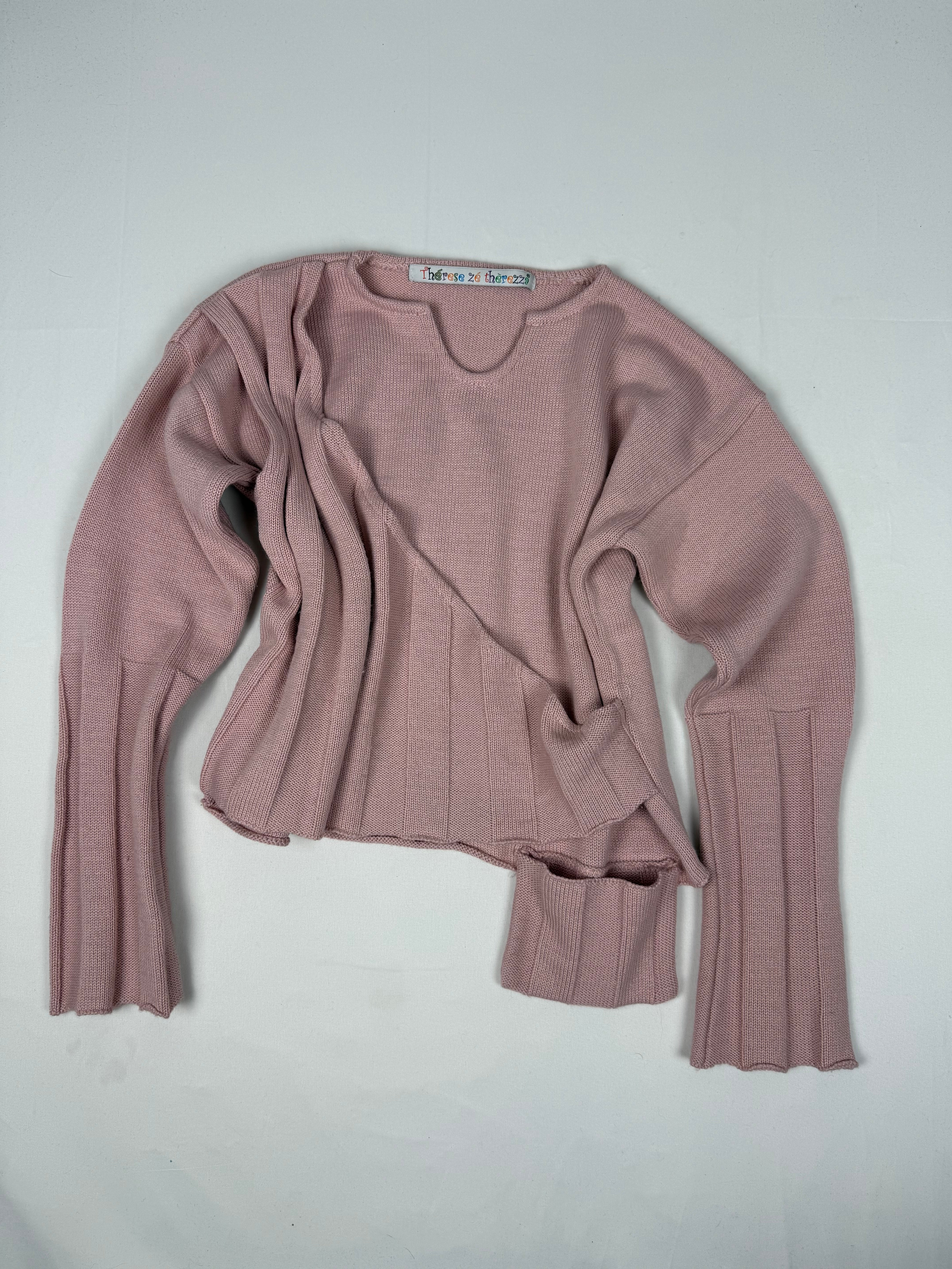 Pink pocket wool jumper (M/L)