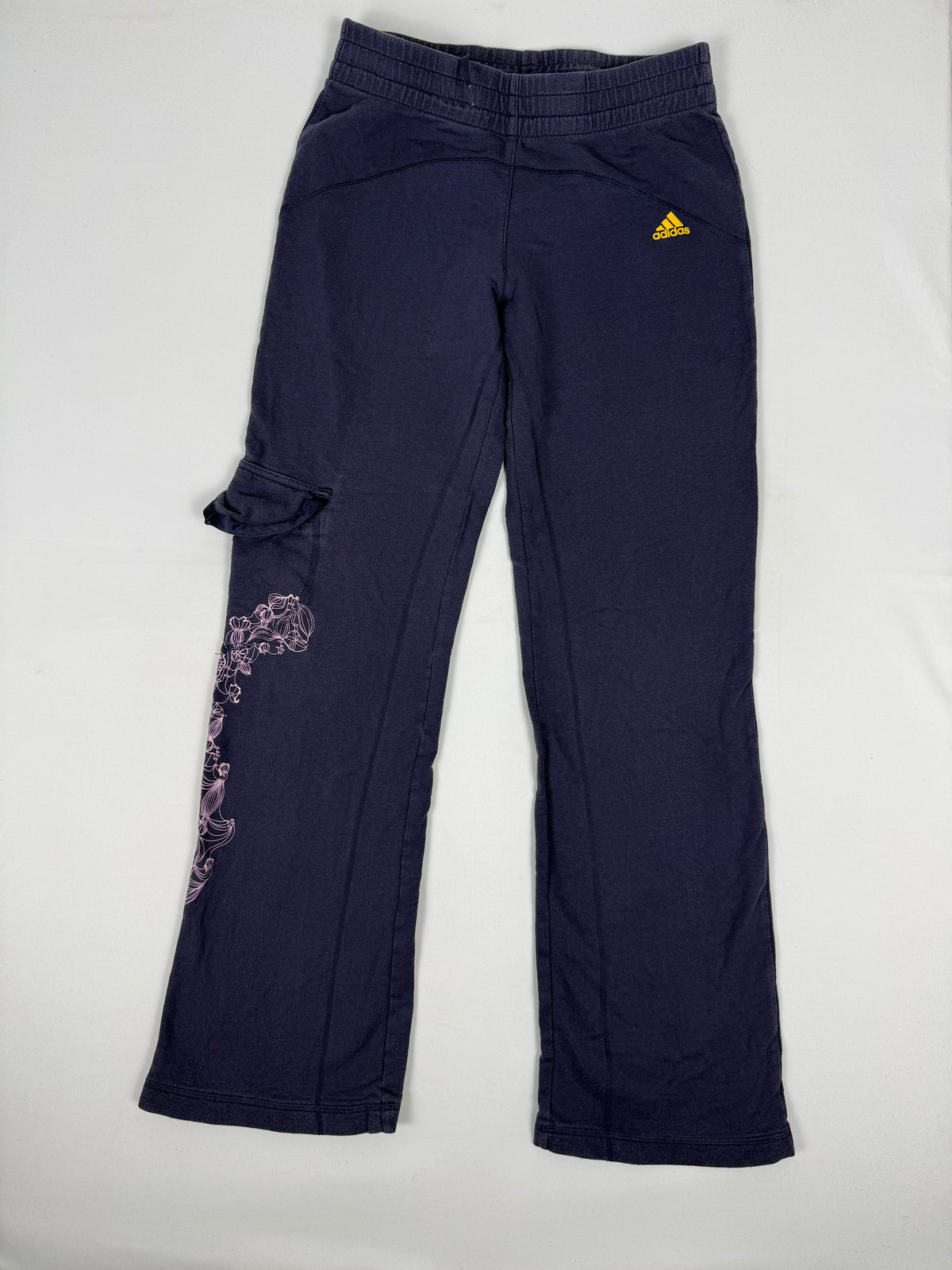 Purple cotton baggy pants (S)