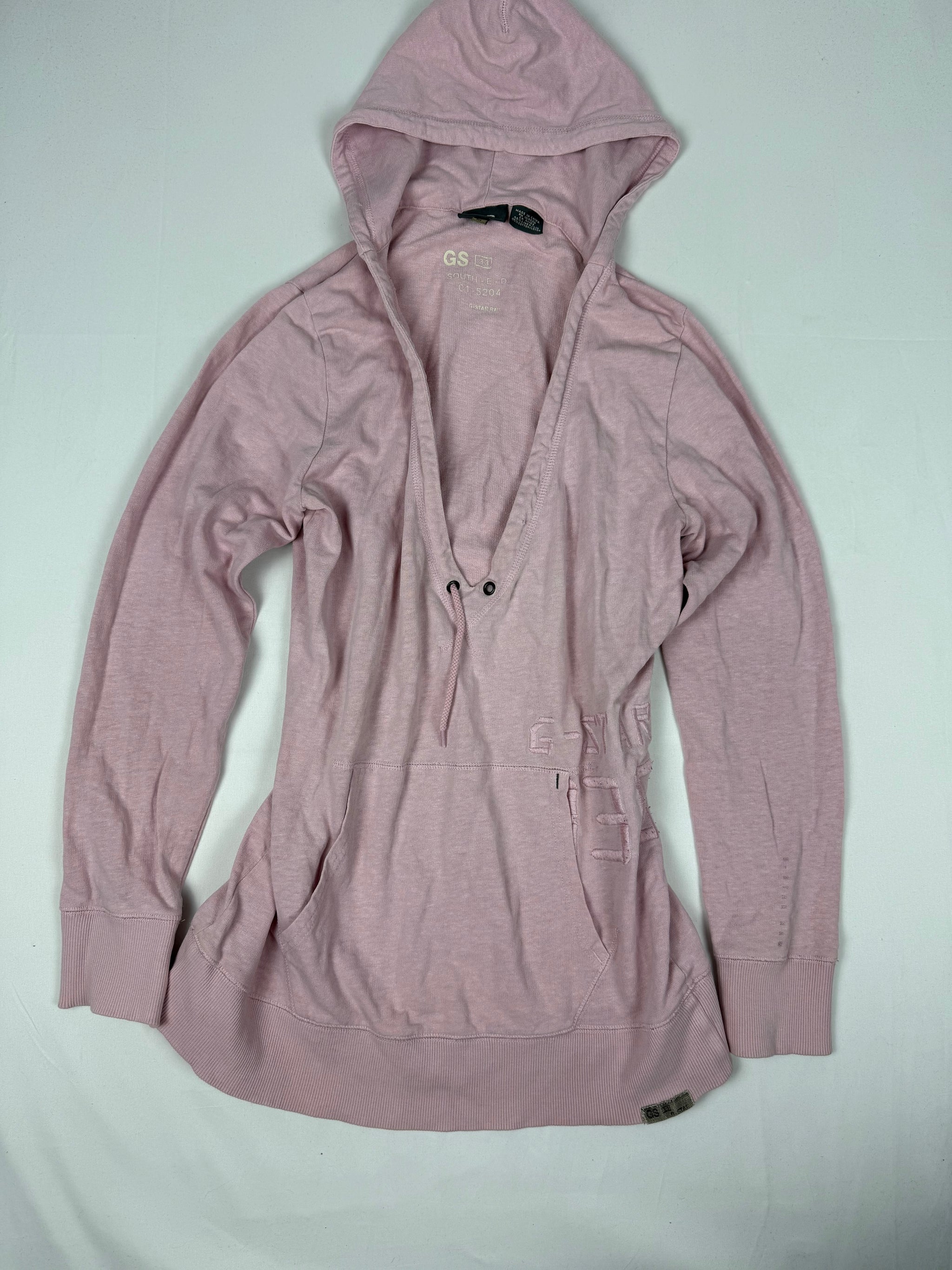 Baby pink cotton hoodie (M)