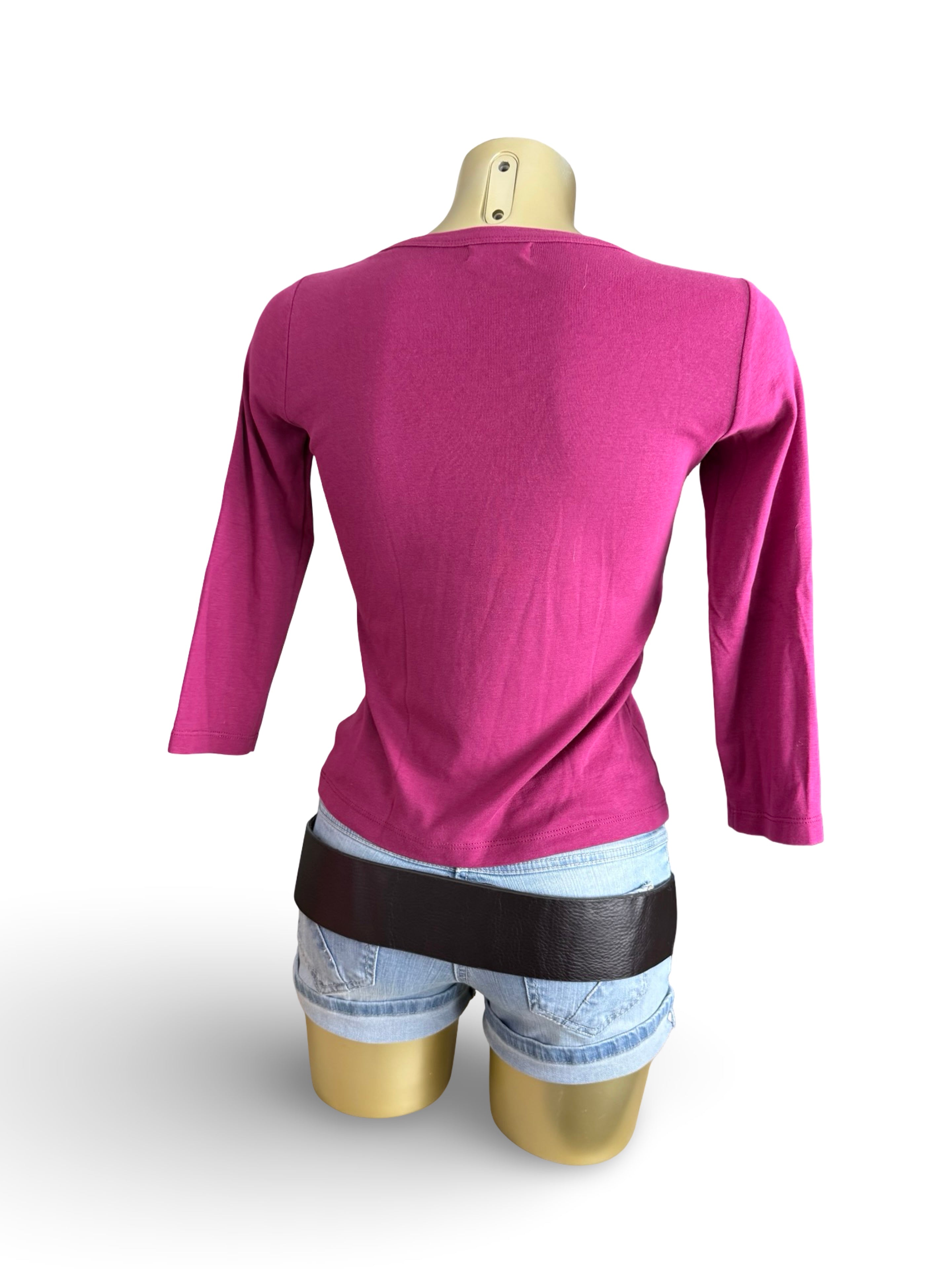 Graphic cotton long sleeves top (S)