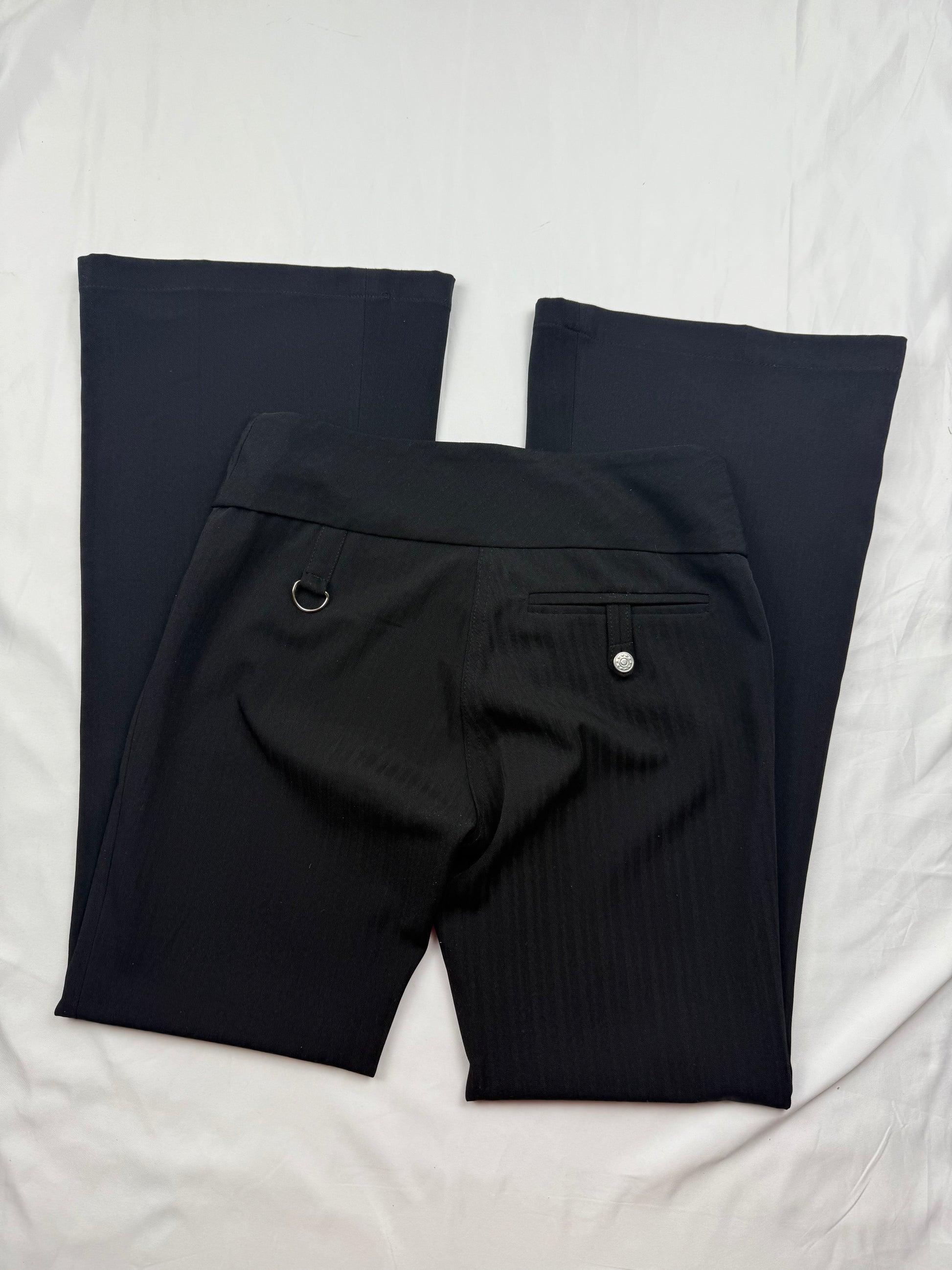 Black low rise office pants (XS)