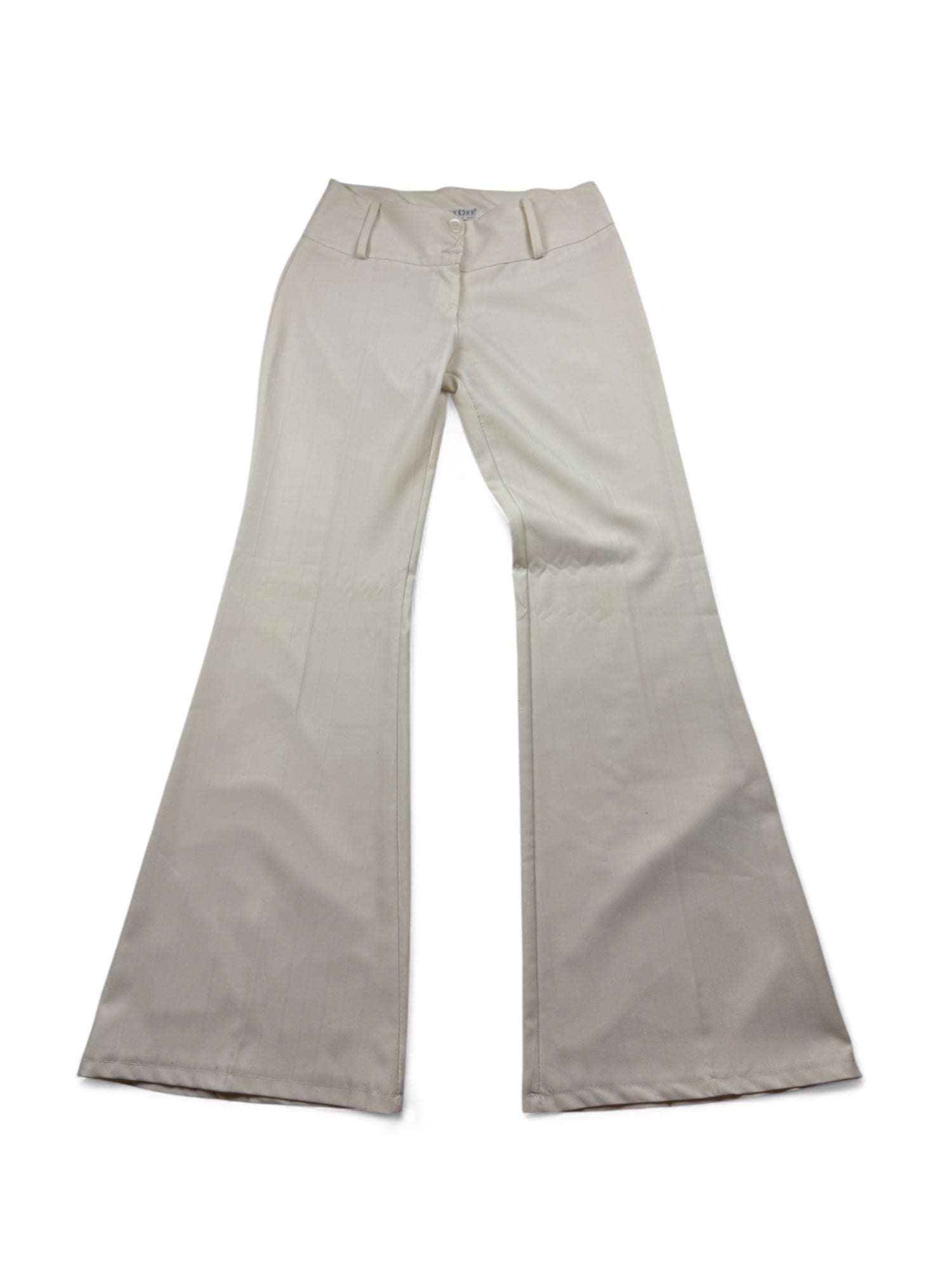White low rise office pants (S)