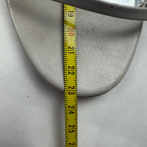 White real leather kitten heels (35/36)