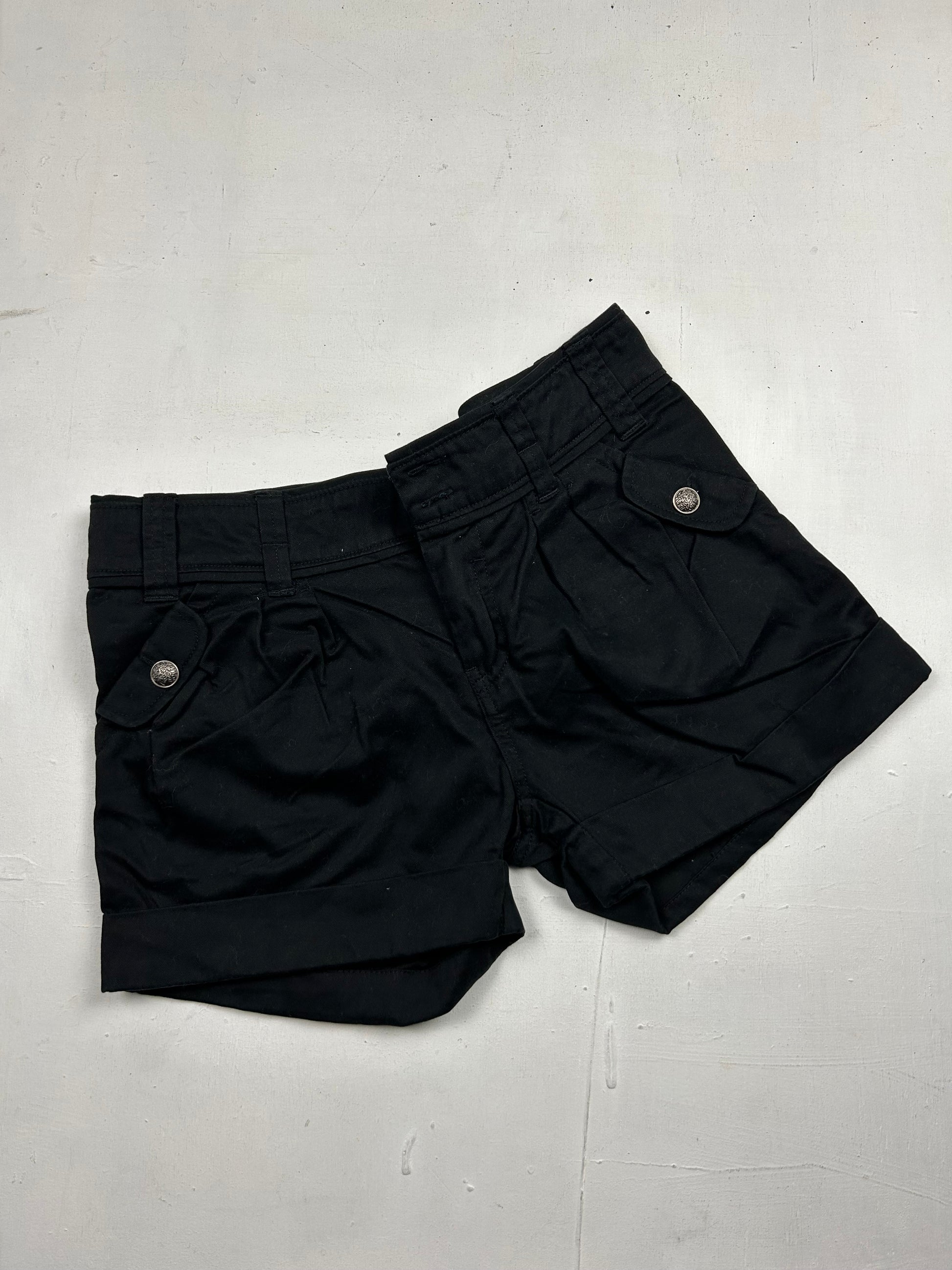 Black low rise mini short (M)