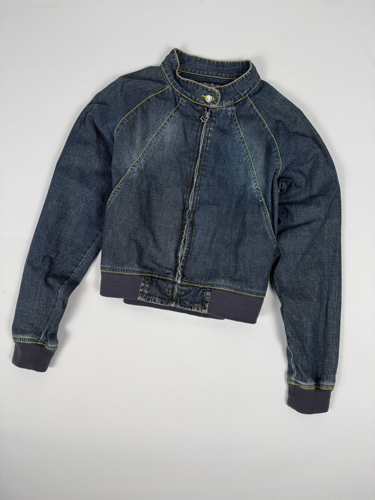 Blazer de bureau noir zippé (M)
