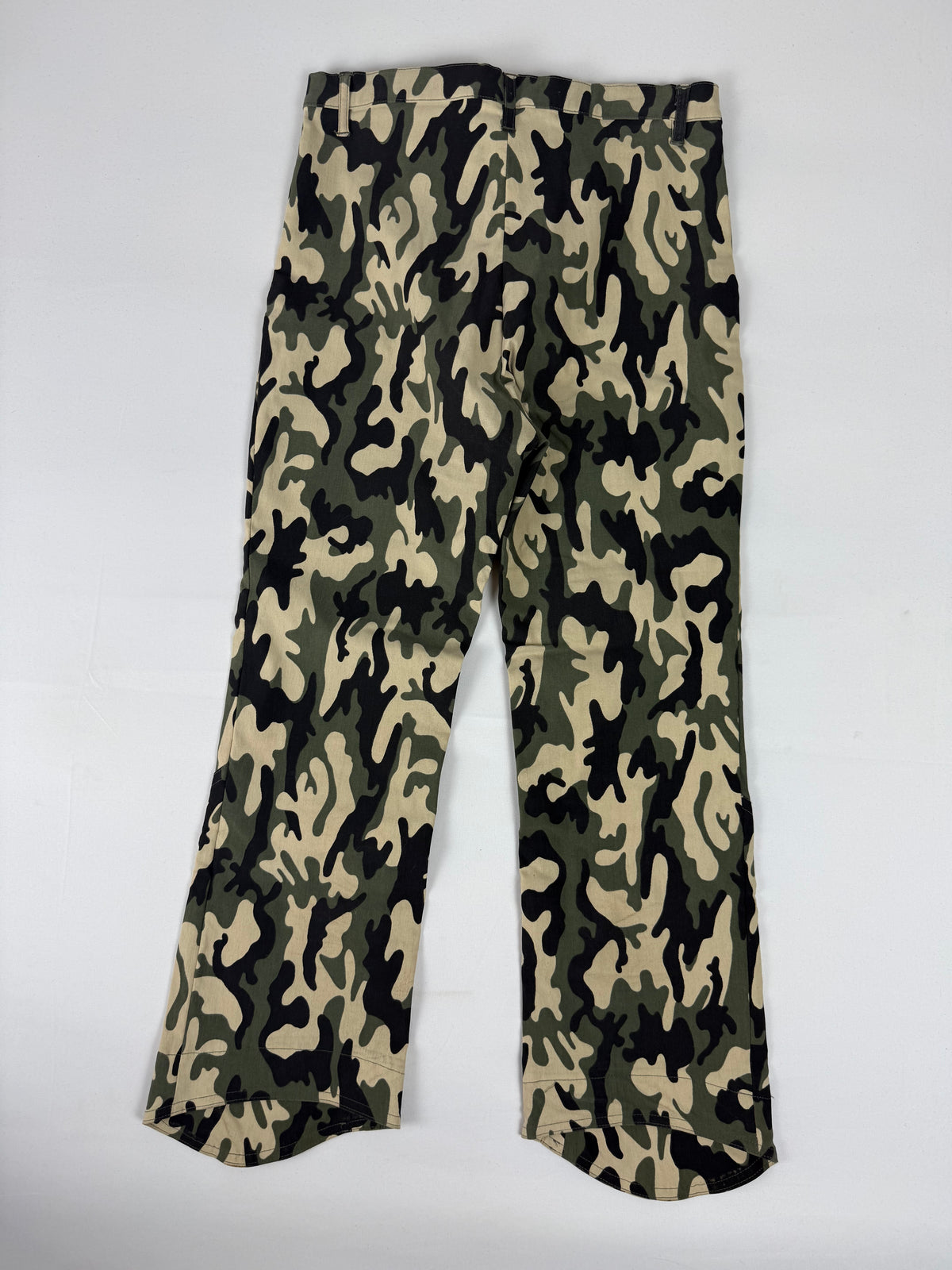 Pantalon droit taille basse en jean noir (XS)