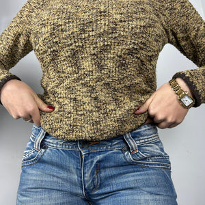 Beige round neck jumper (S/M)