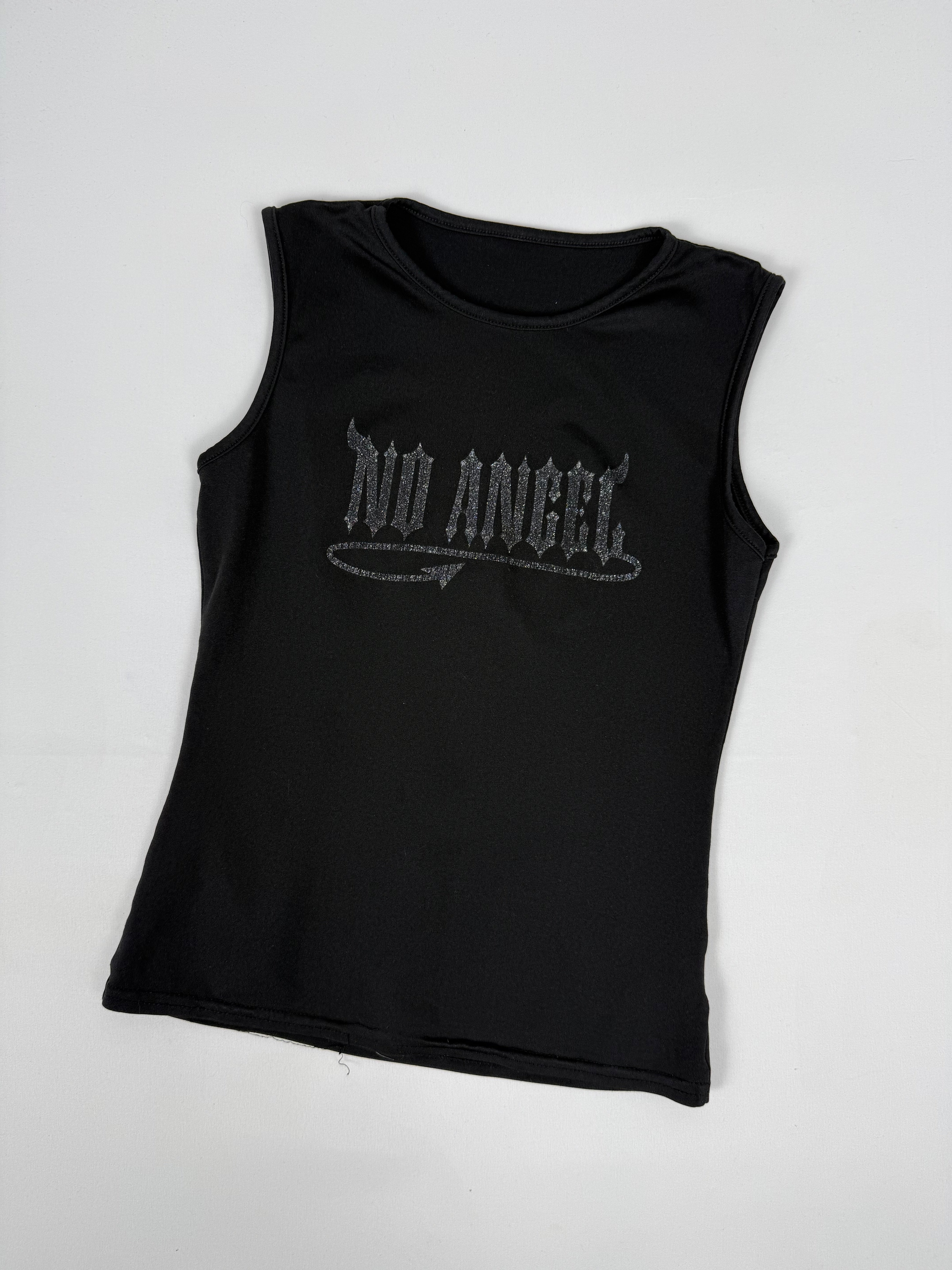 Black graphic top (S)