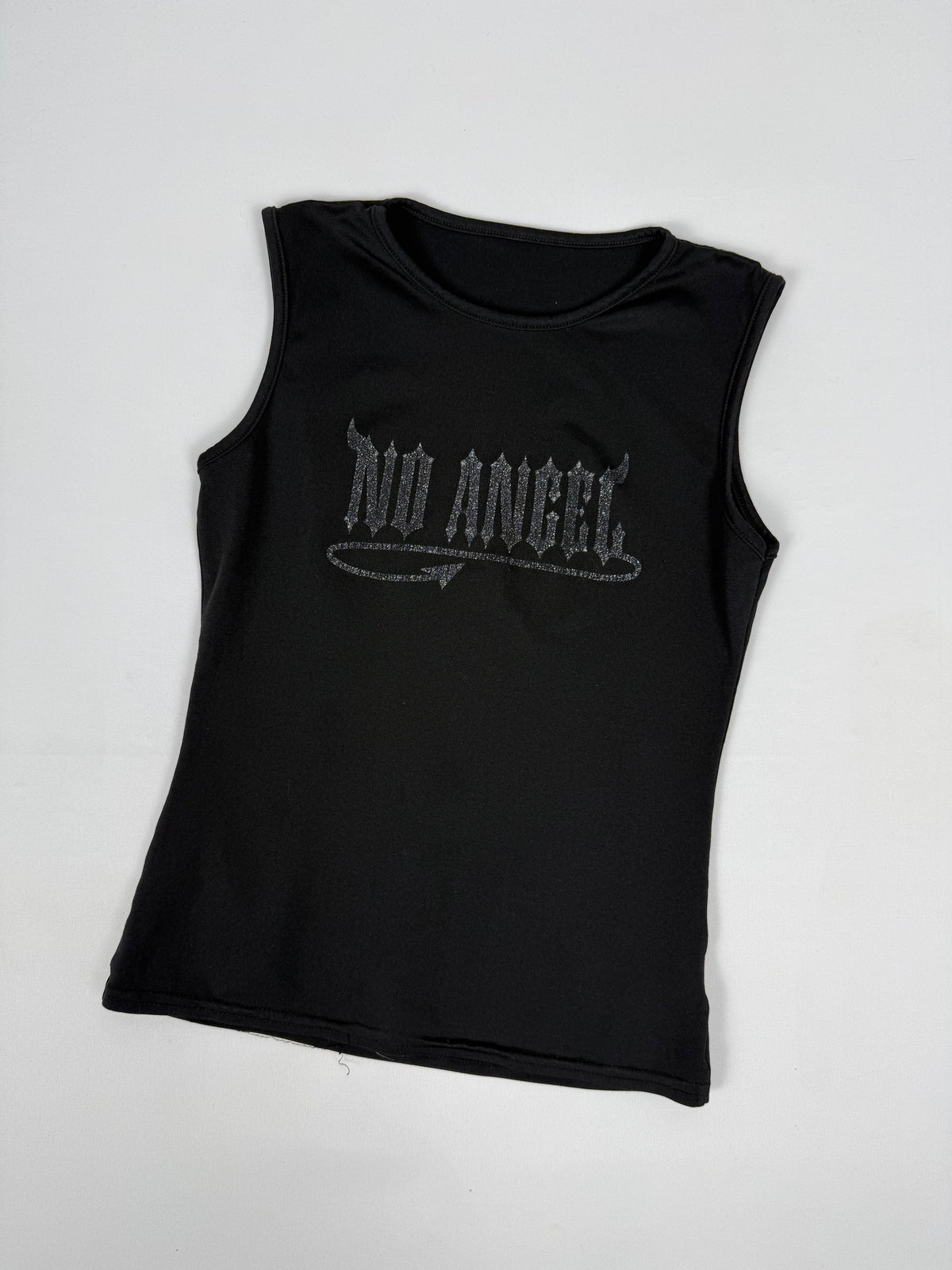 Black graphic top (S)