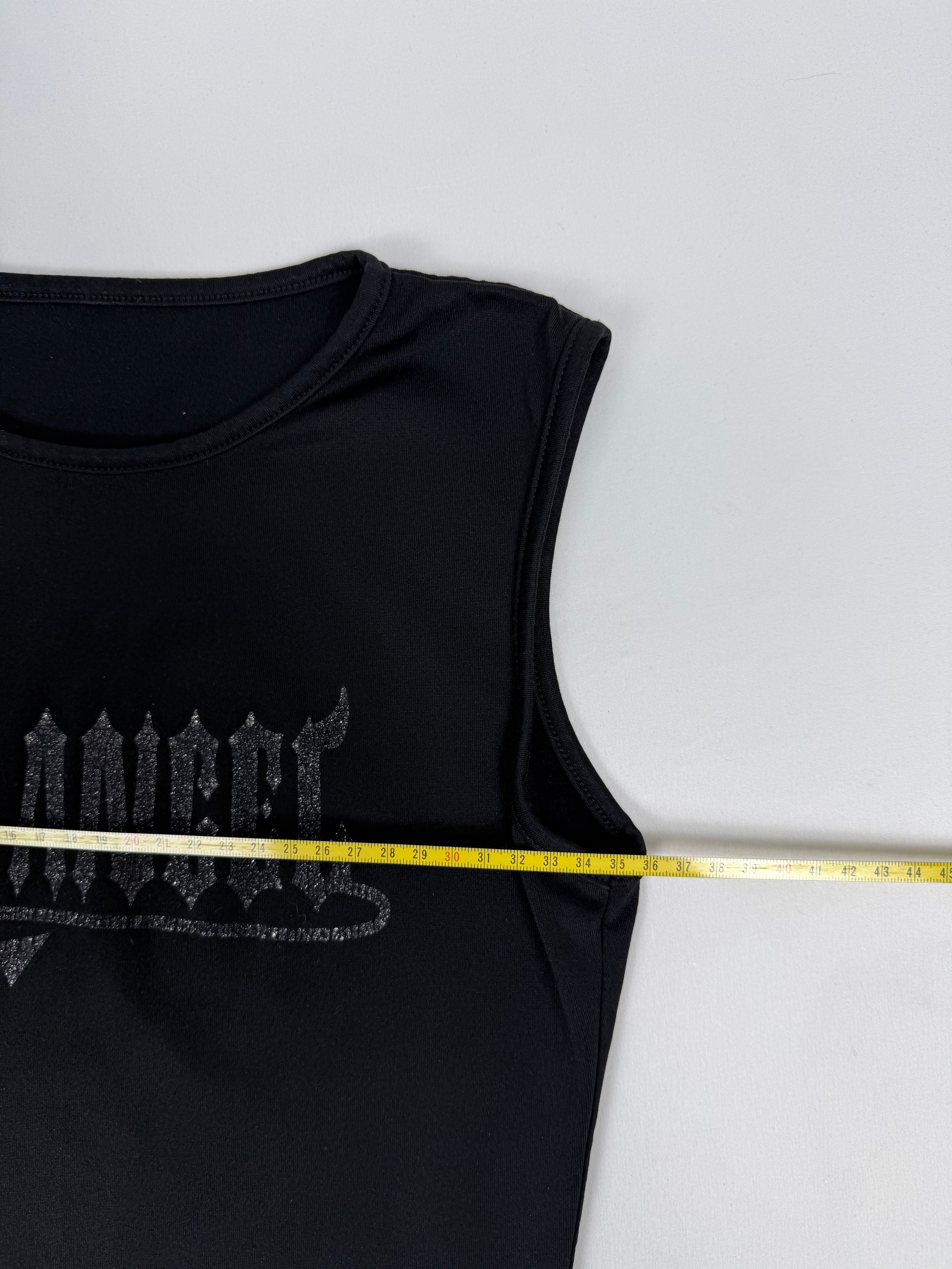 Black graphic top (S)