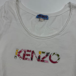 White cotton logo tee (S/M)