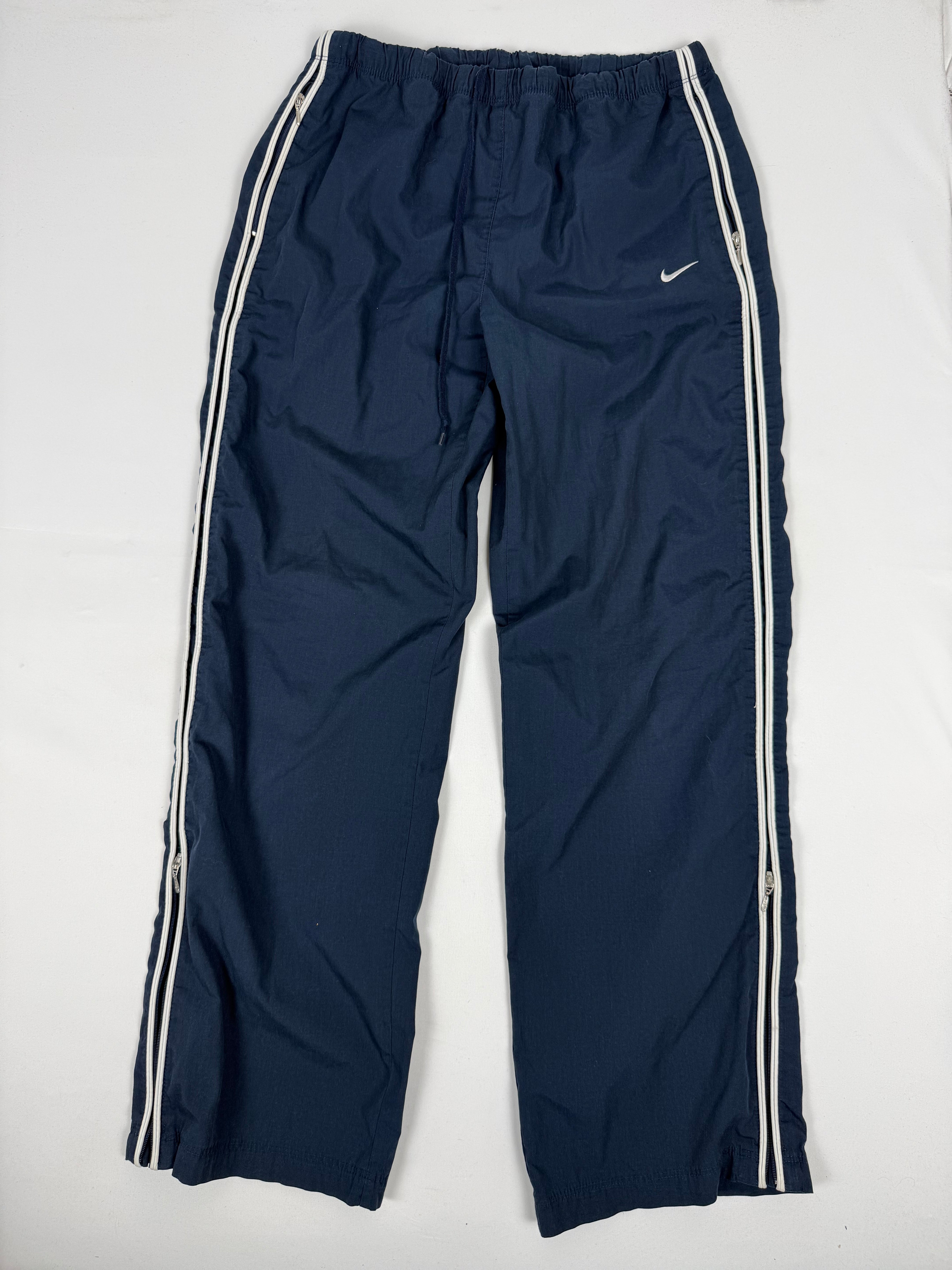 Navy low rise baggy pants (M)