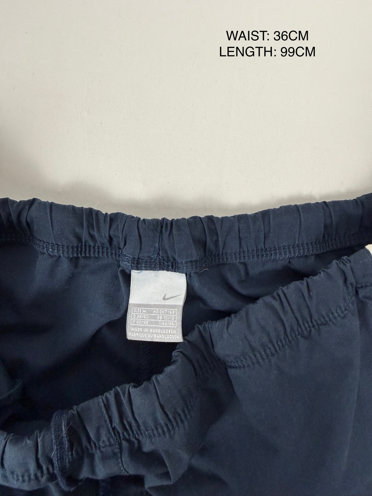Navy low rise baggy pants (M)