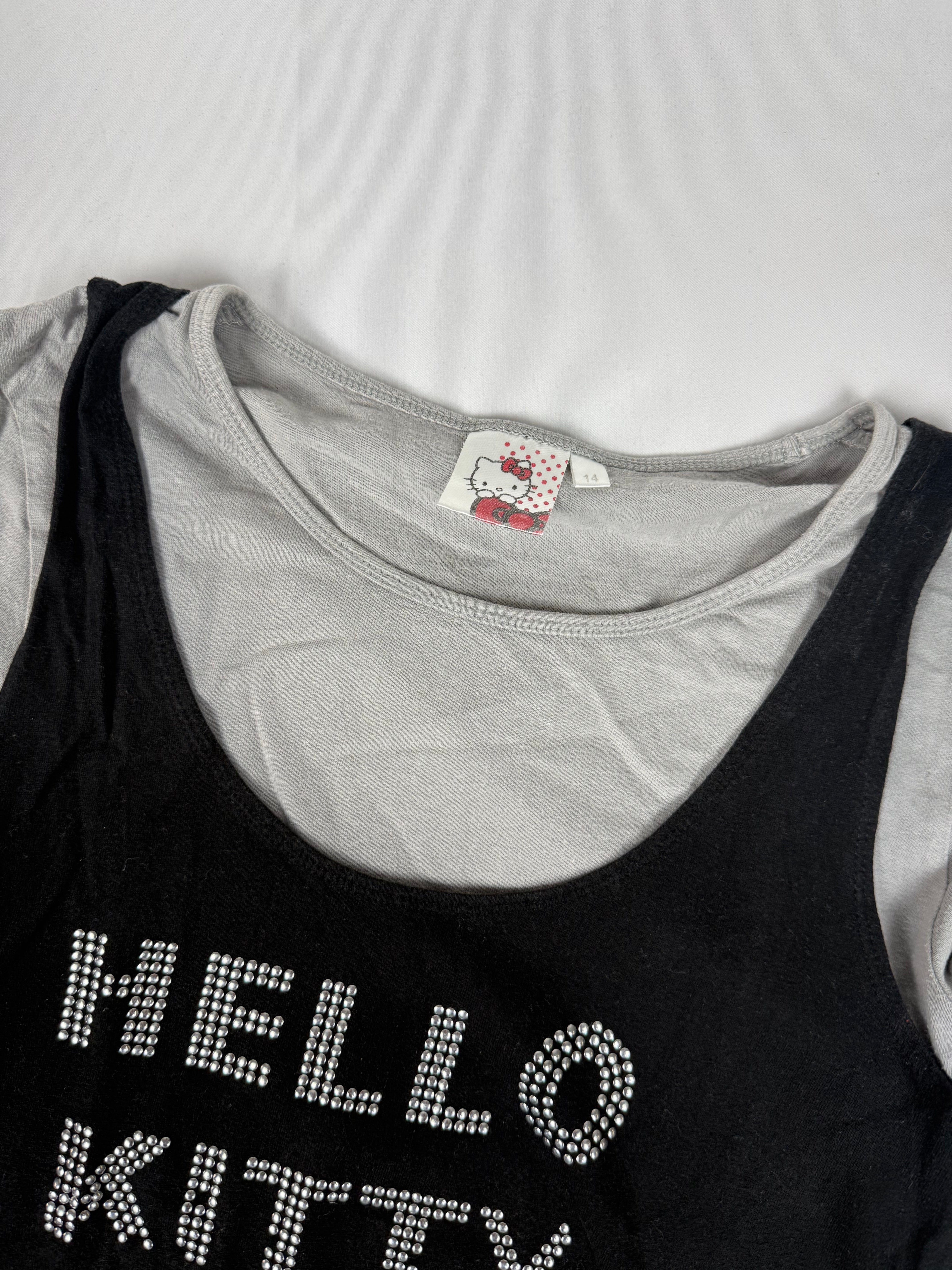 Black cotton long sleeves top (S/M)
