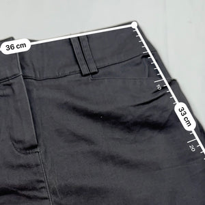 Grey low rise office mini skirt (S)