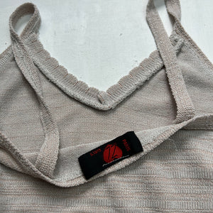 Beige knitted cami top (XS)