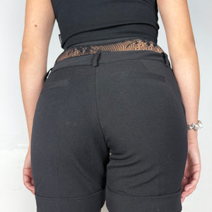Black office low rise mini short (S)