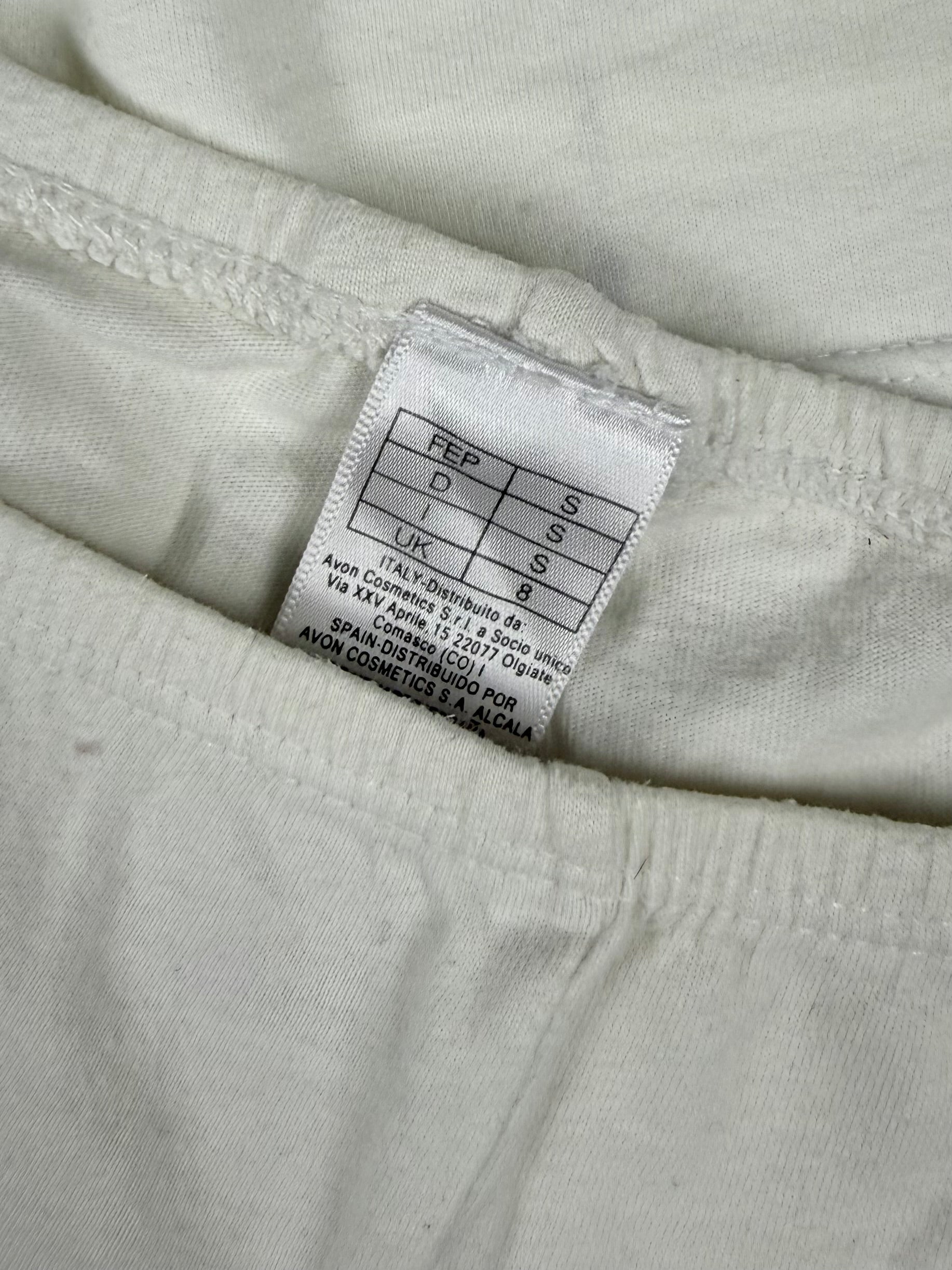 White cotton mini short + top set (M)