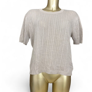 Beige knitted tee (5XL)