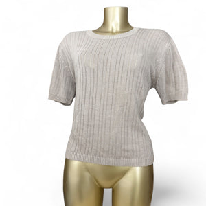 Beige knitted tee (5XL)