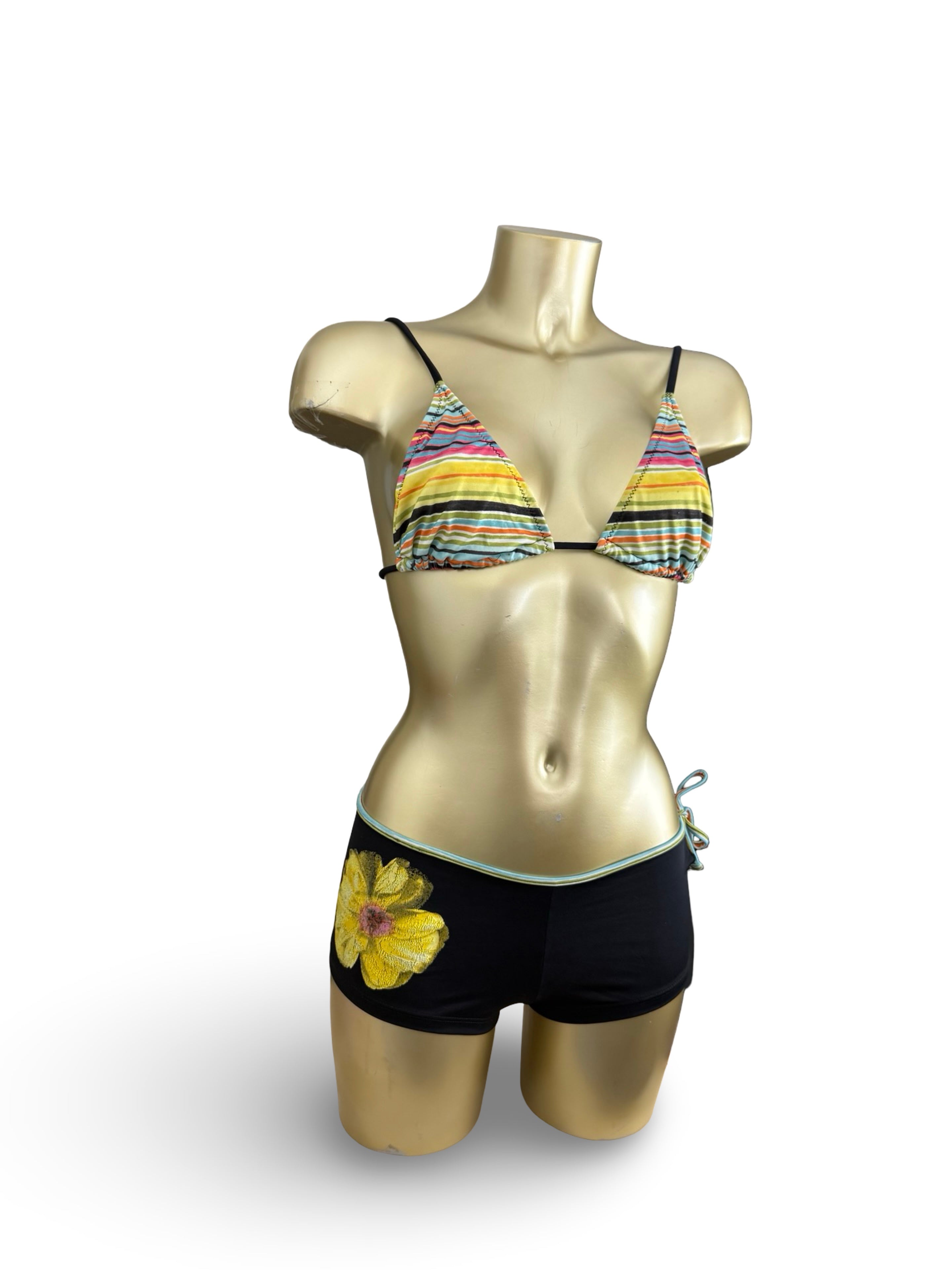 Multicolor shorty bikini set (M)