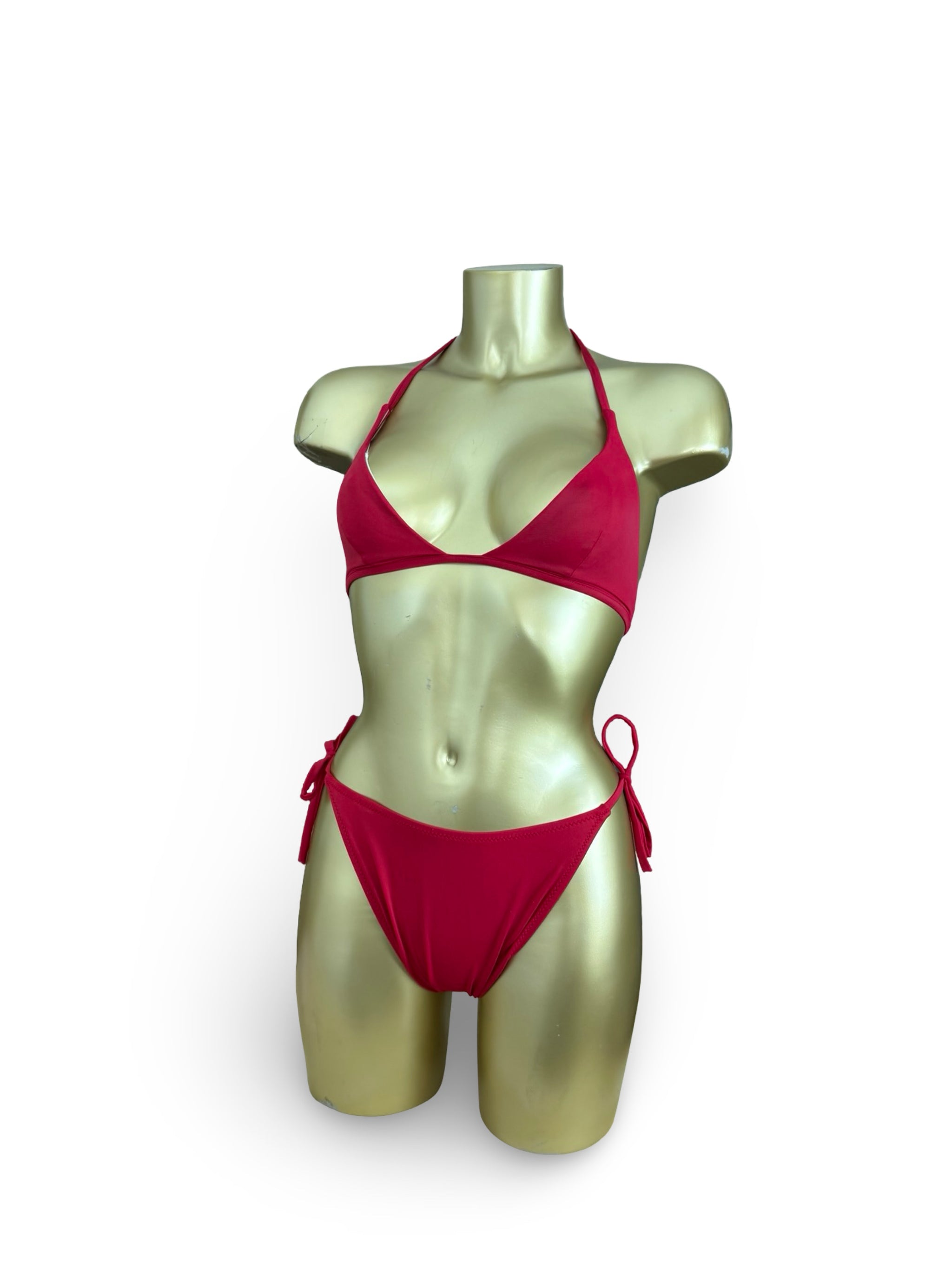 Red low rise bikini set (S/M)
