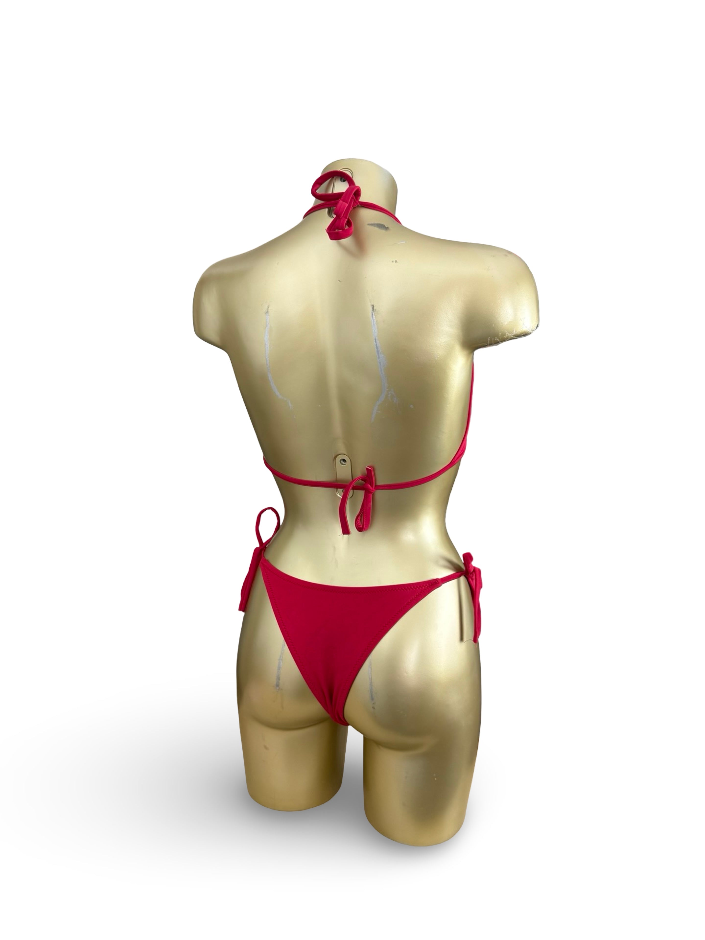 Red low rise bikini set (S/M)