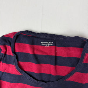 Red striped cotton tee (XS)