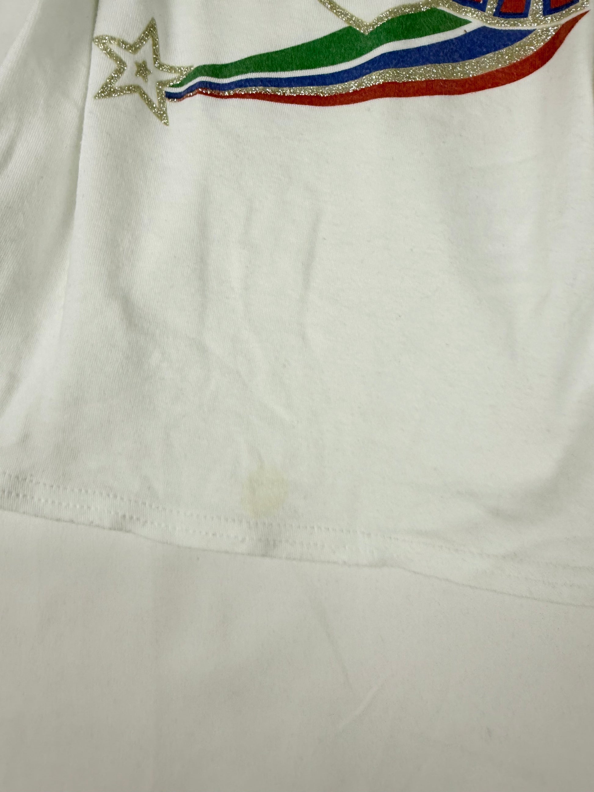 White Italia cotton 2 in 1 long sleeves top (S/M)