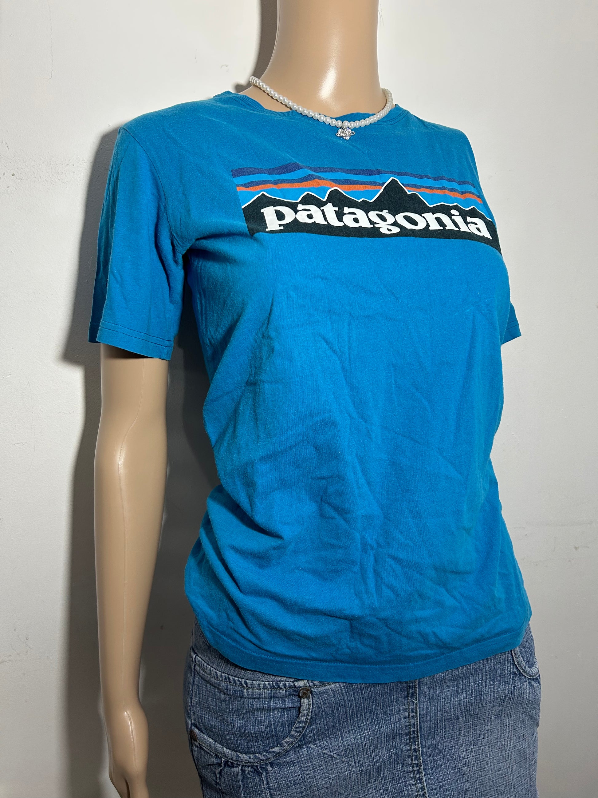 Patagonia y2k 90s y2k vintage logo tee (S/M)