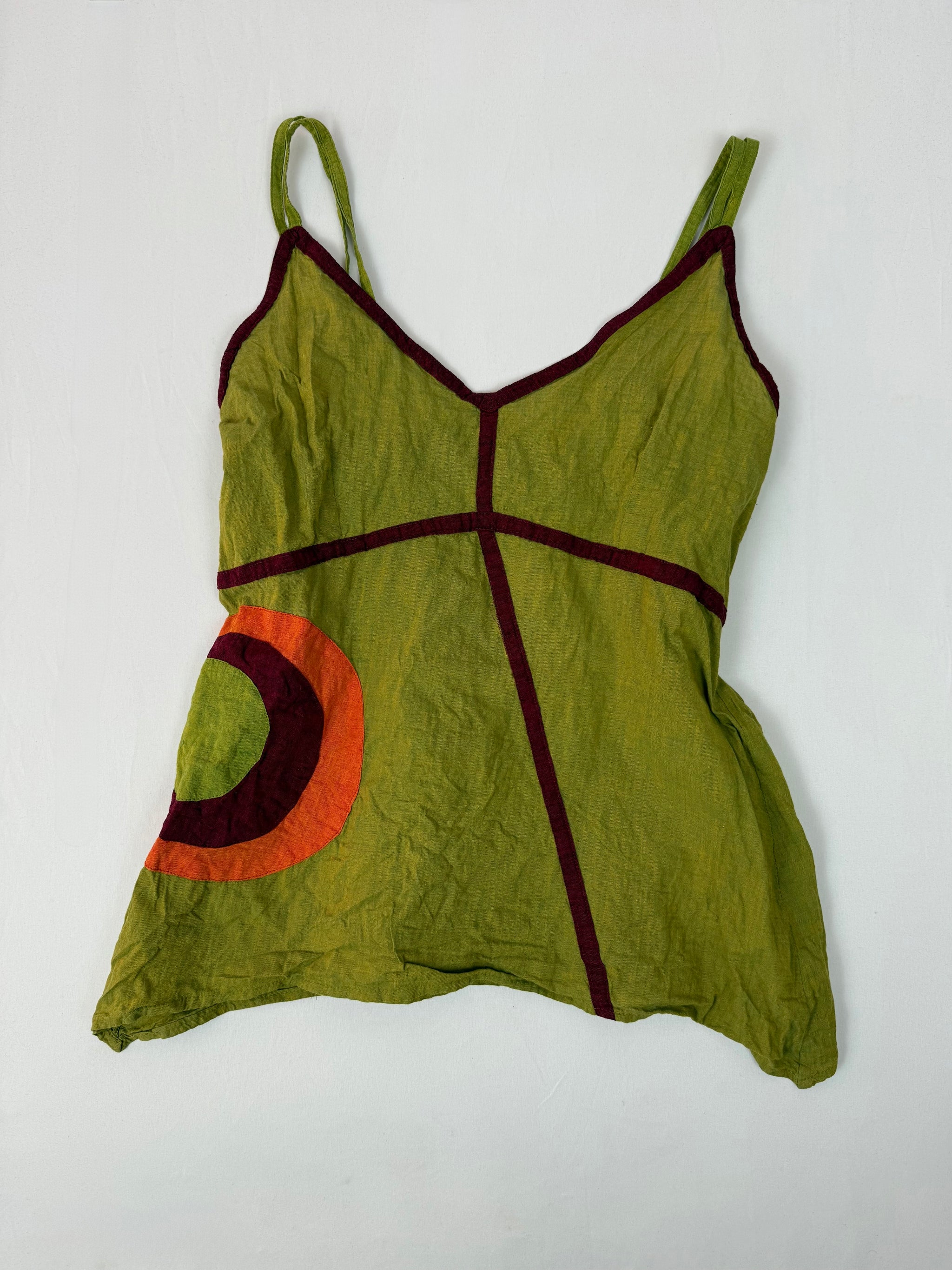 Khaki 100% cotton top (M)