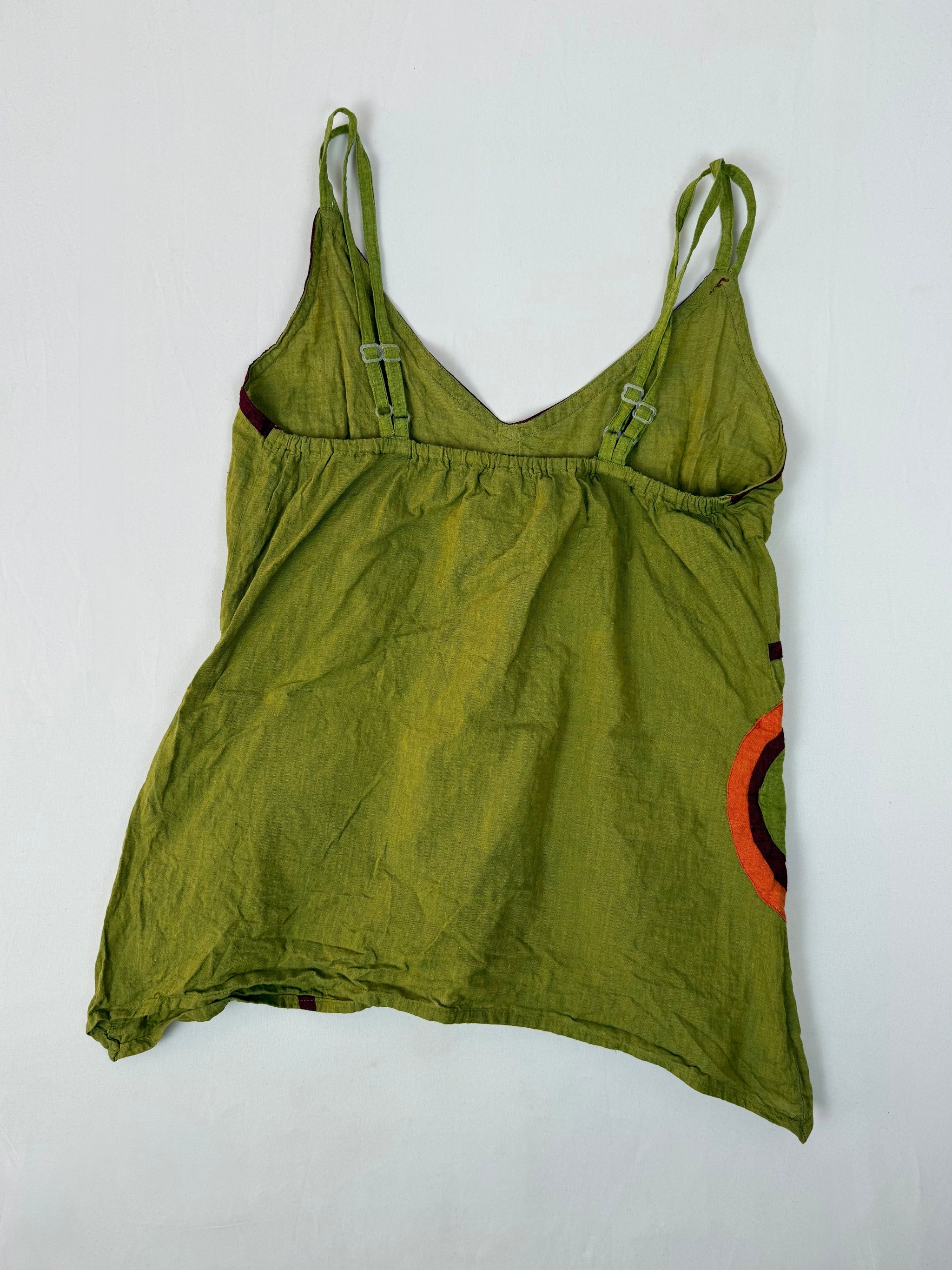 Khaki 100% cotton top (M)