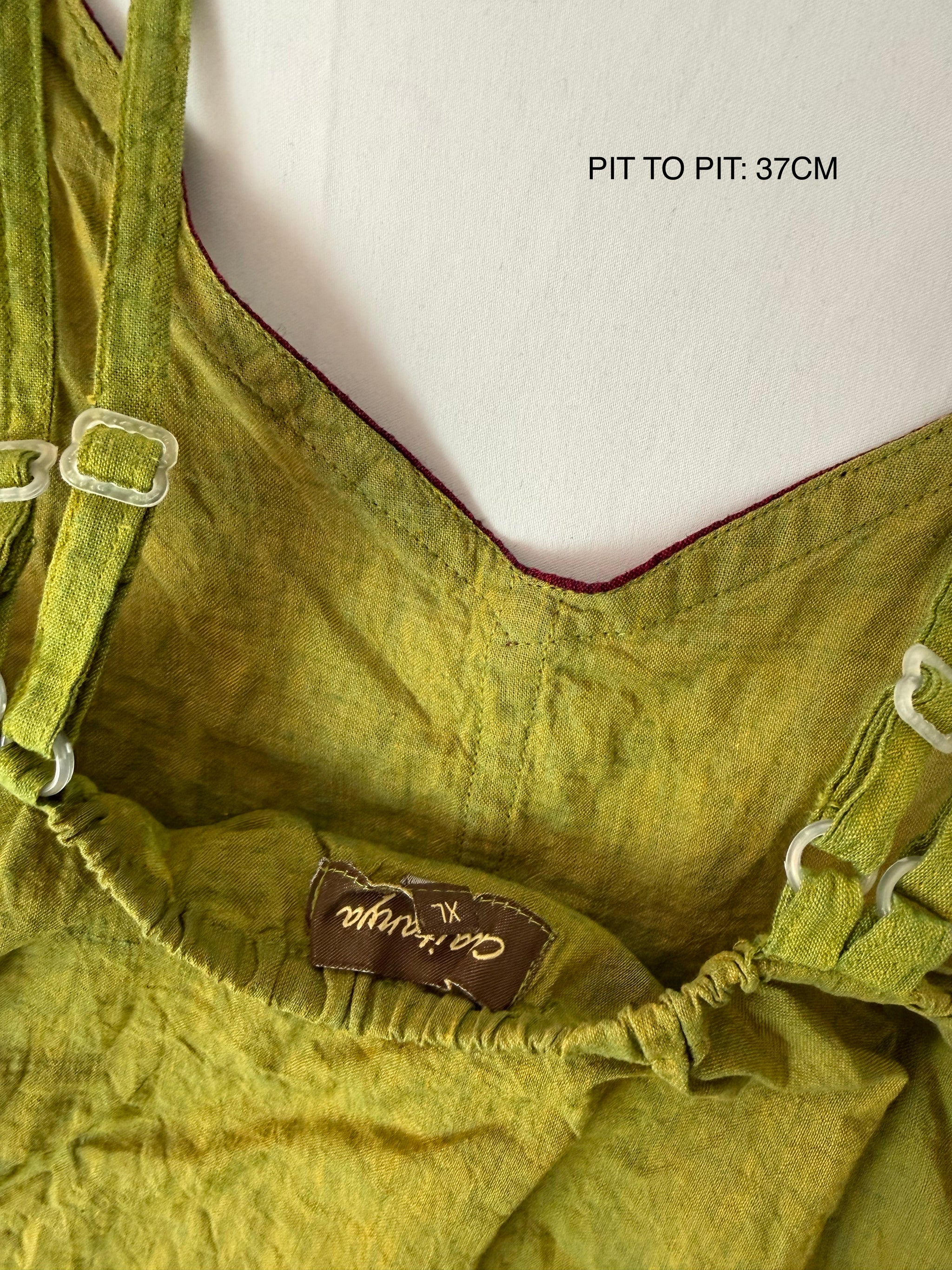 Khaki 100% cotton top (M)
