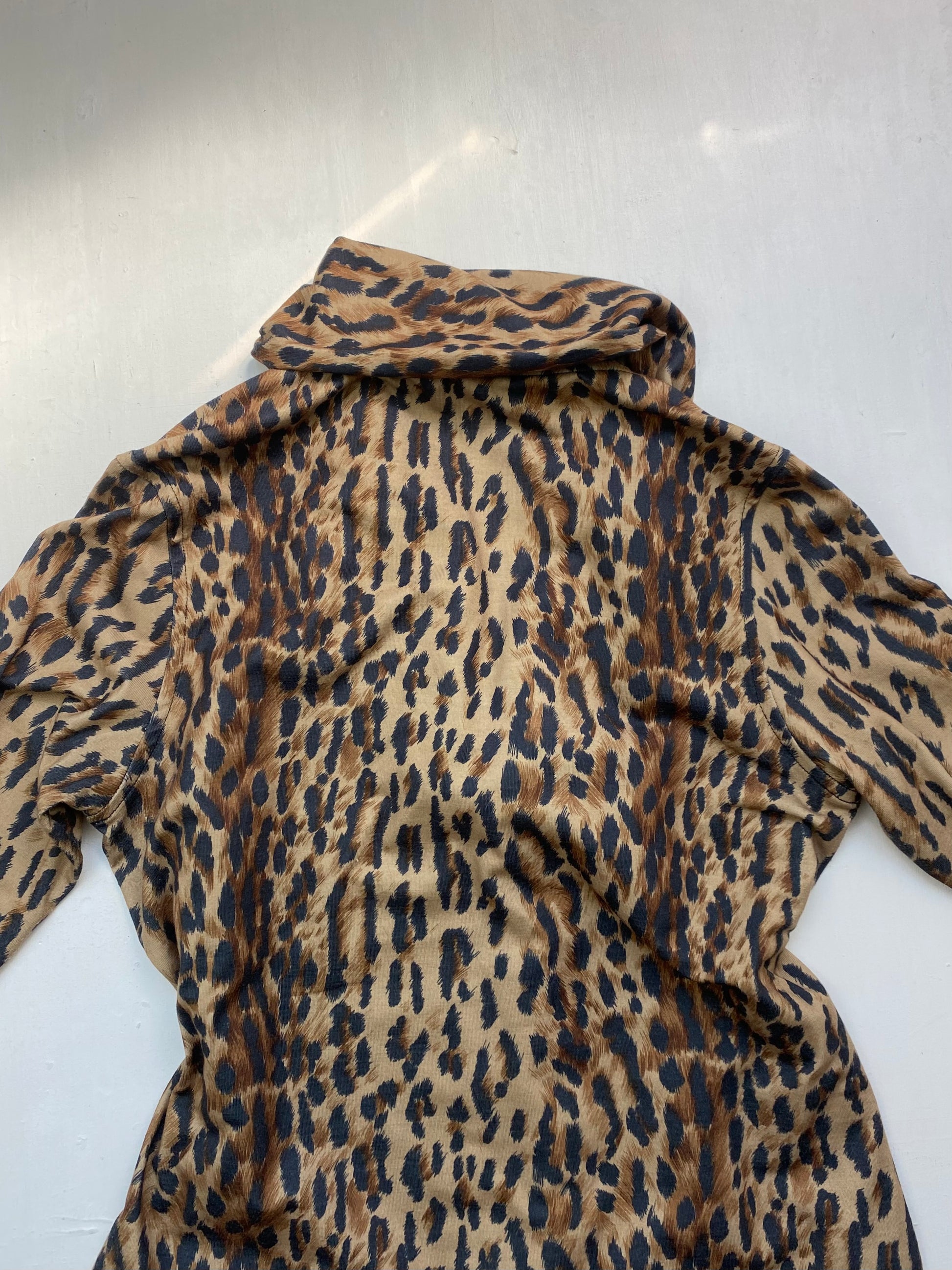 Panther print zip up office jacket (S/M)