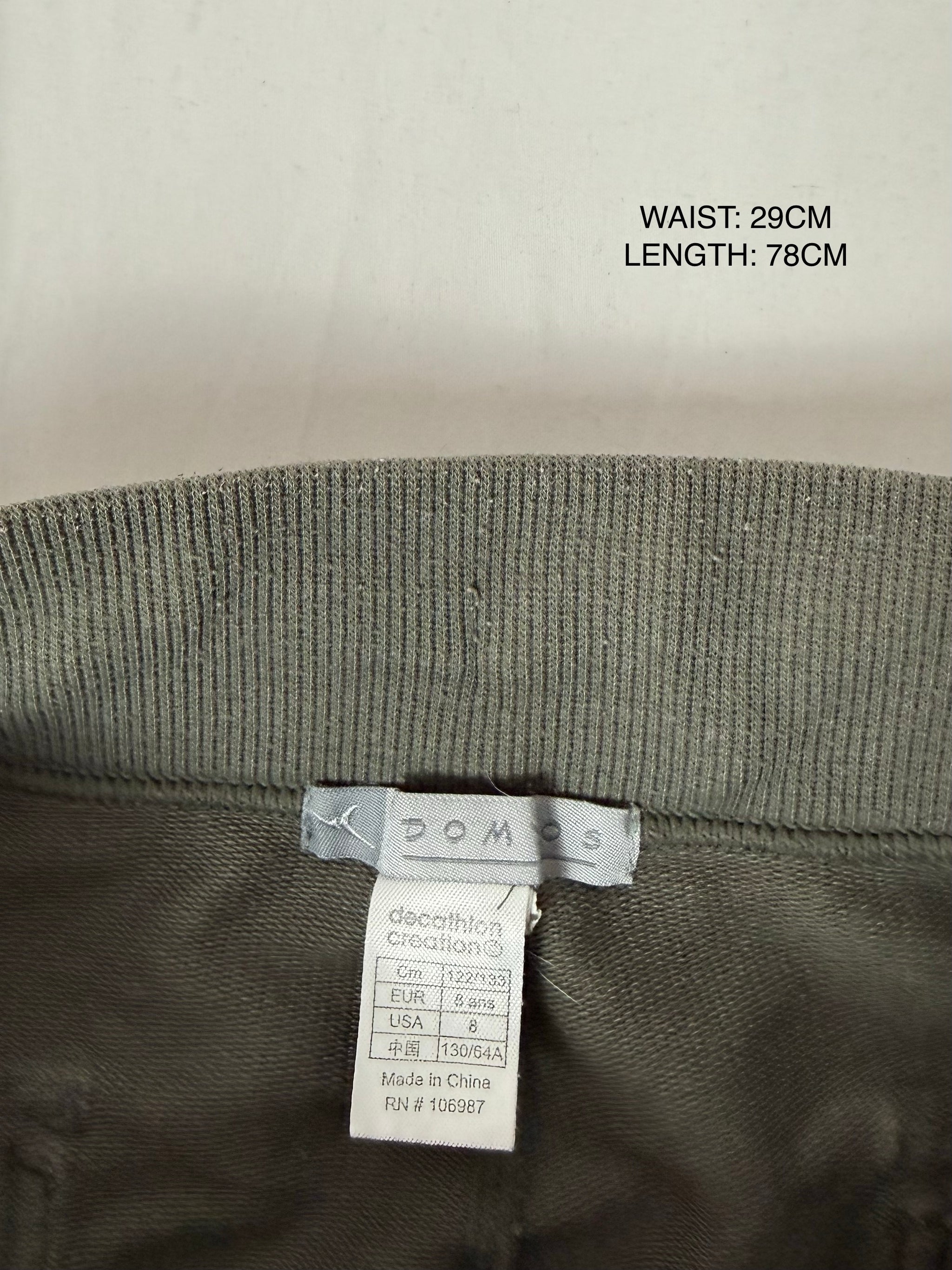 Khaki utility low rise capri pants (XXS)