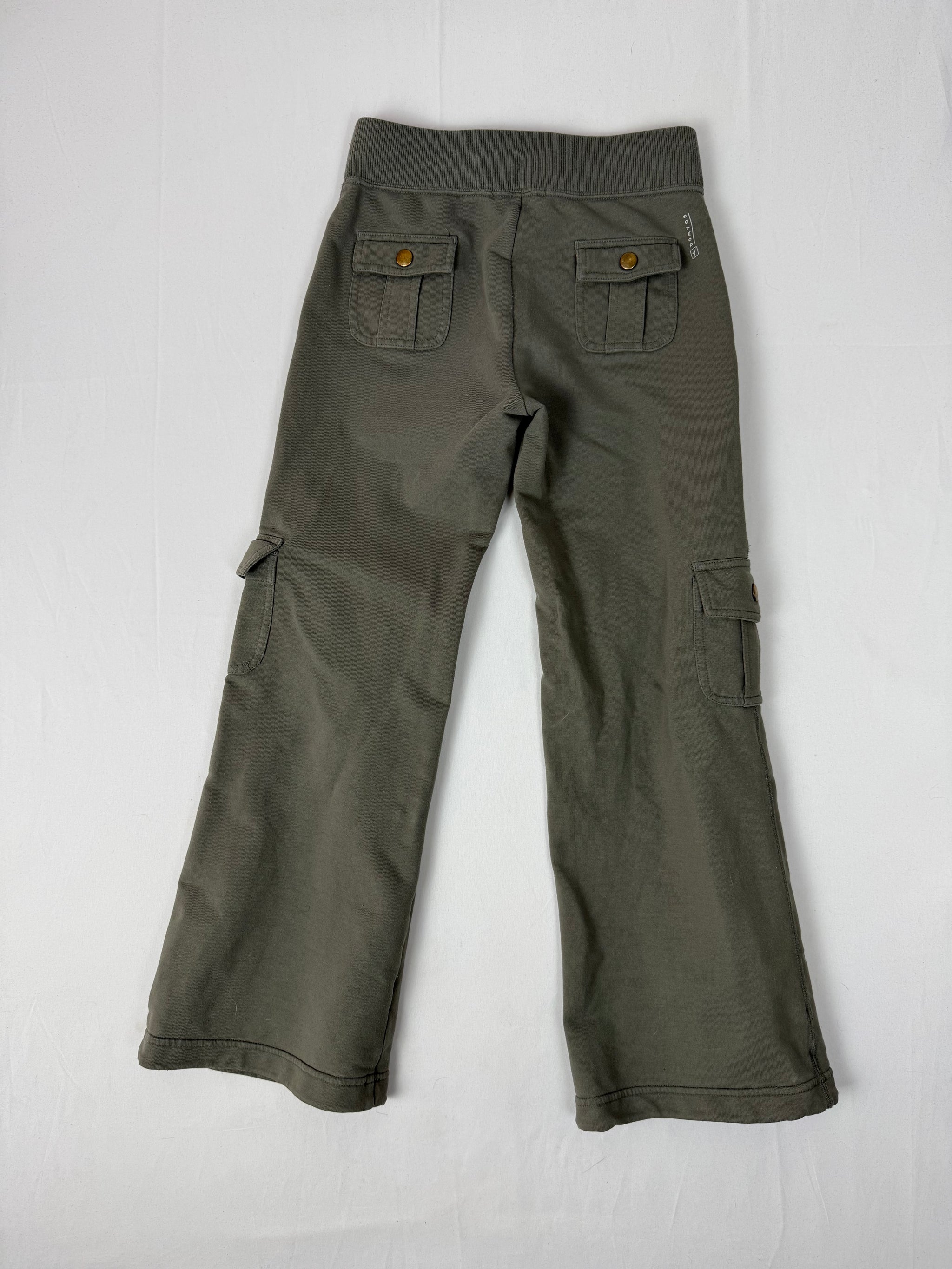 Khaki utility low rise capri pants (XXS)