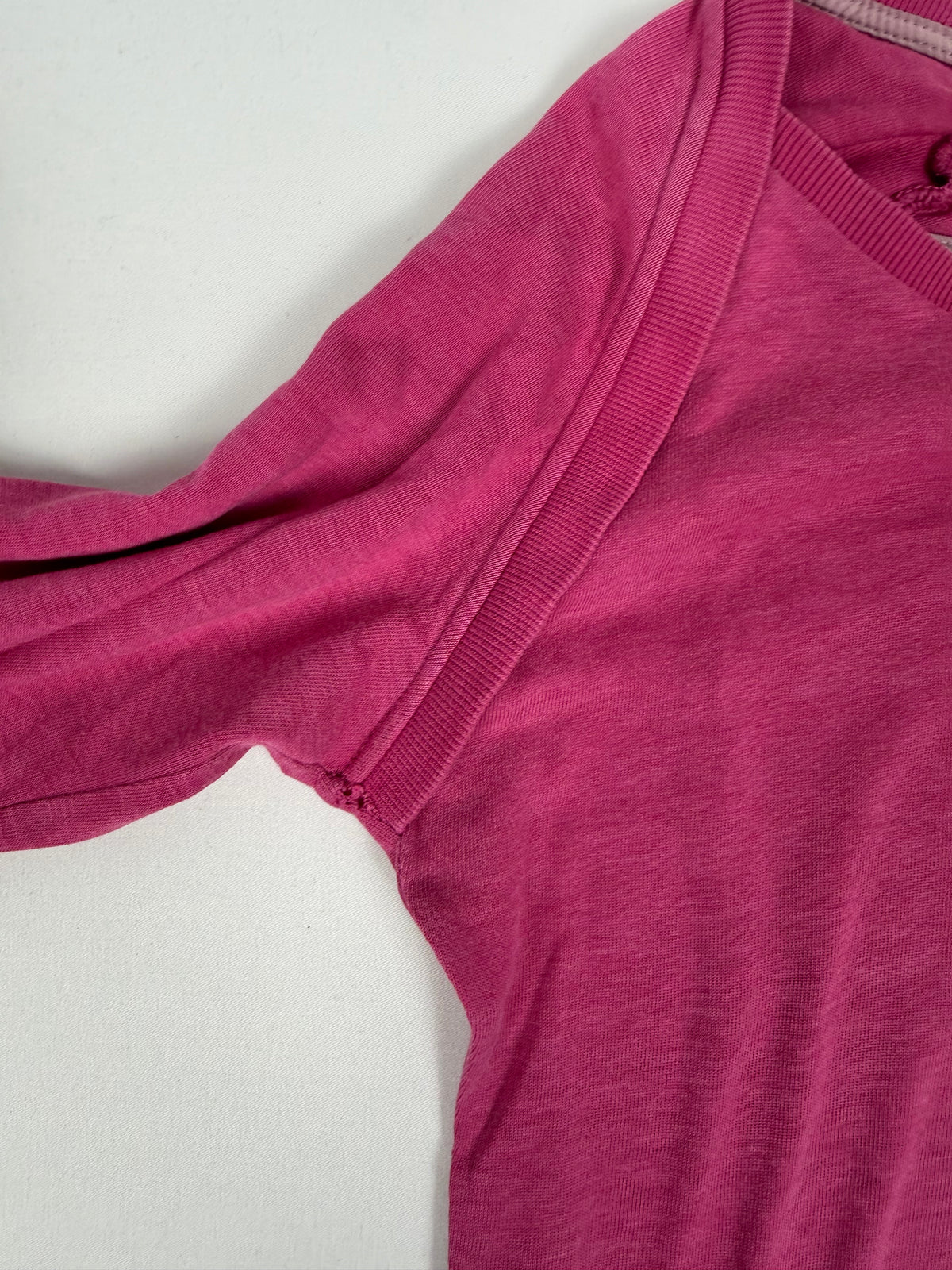 Pink cotton long sleeves top (S)