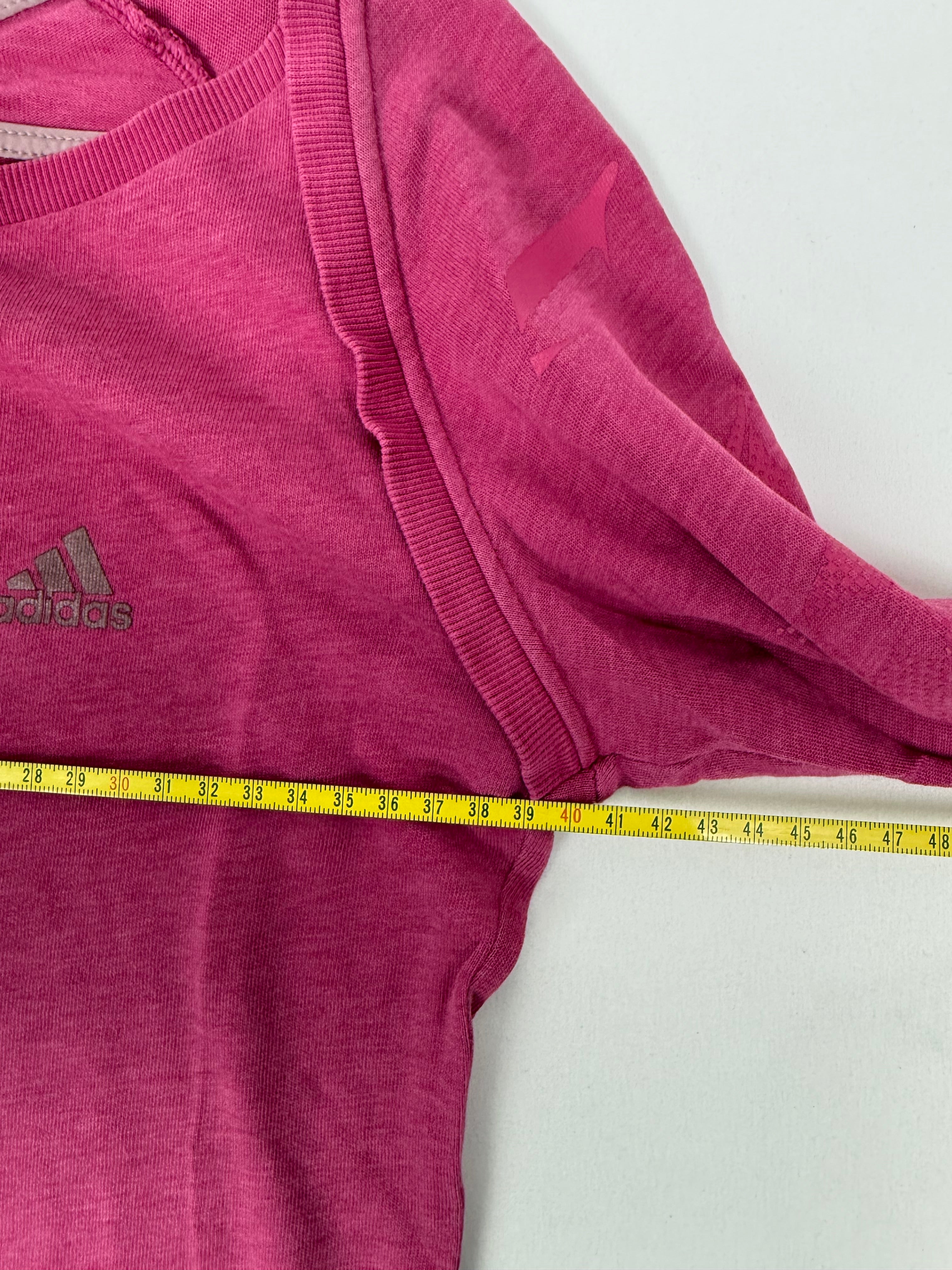 Pink cotton long sleeves top (S)