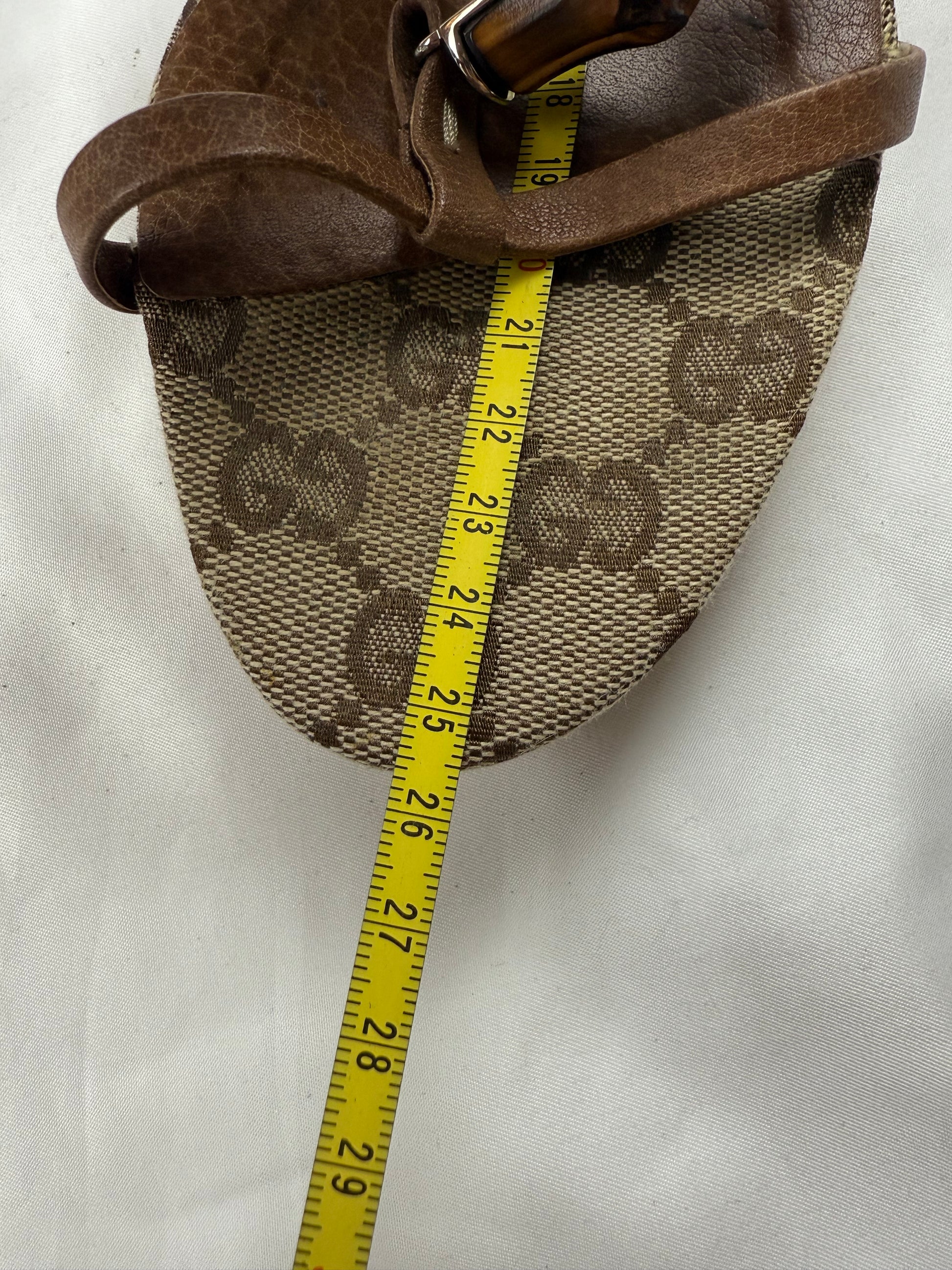 Brown monogram leather heels (37.5)