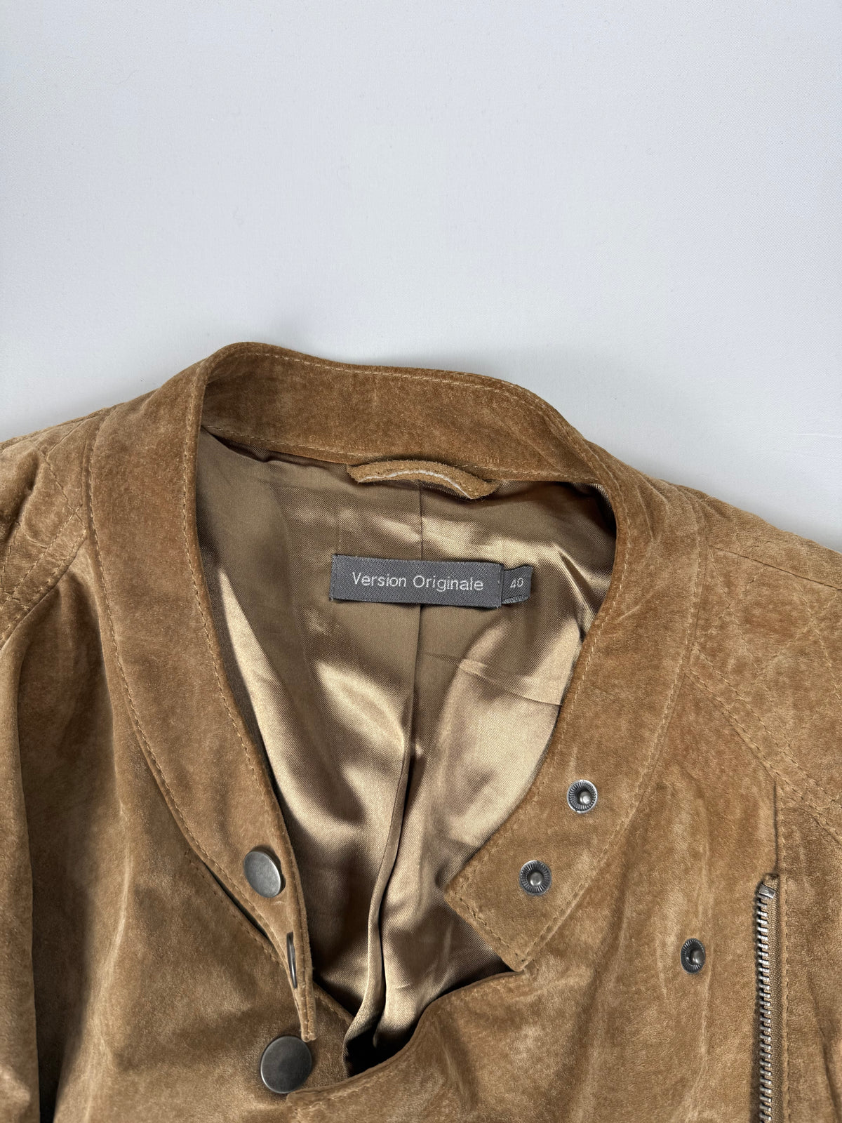 Blazer de bureau noir zippé (M)