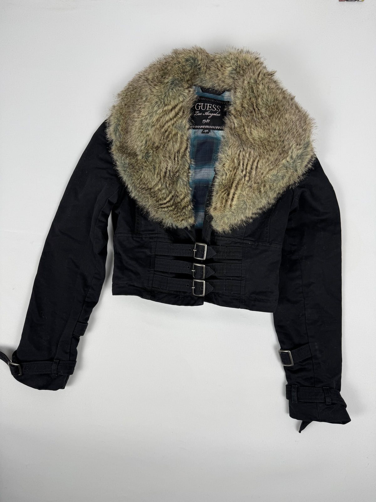 Blazer de bureau noir zippé (M)