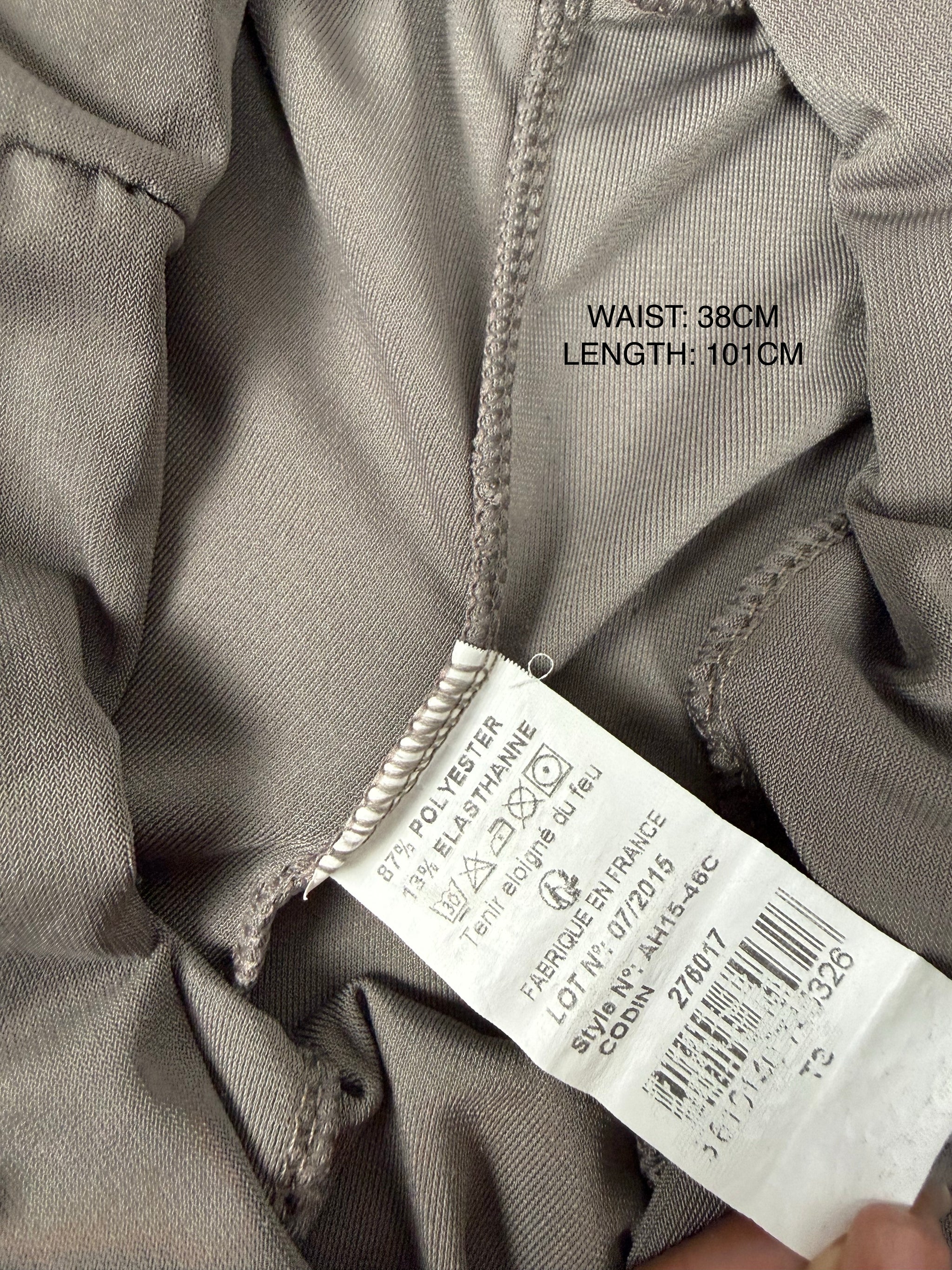 Khaki activewear low rise baggy pants (L)